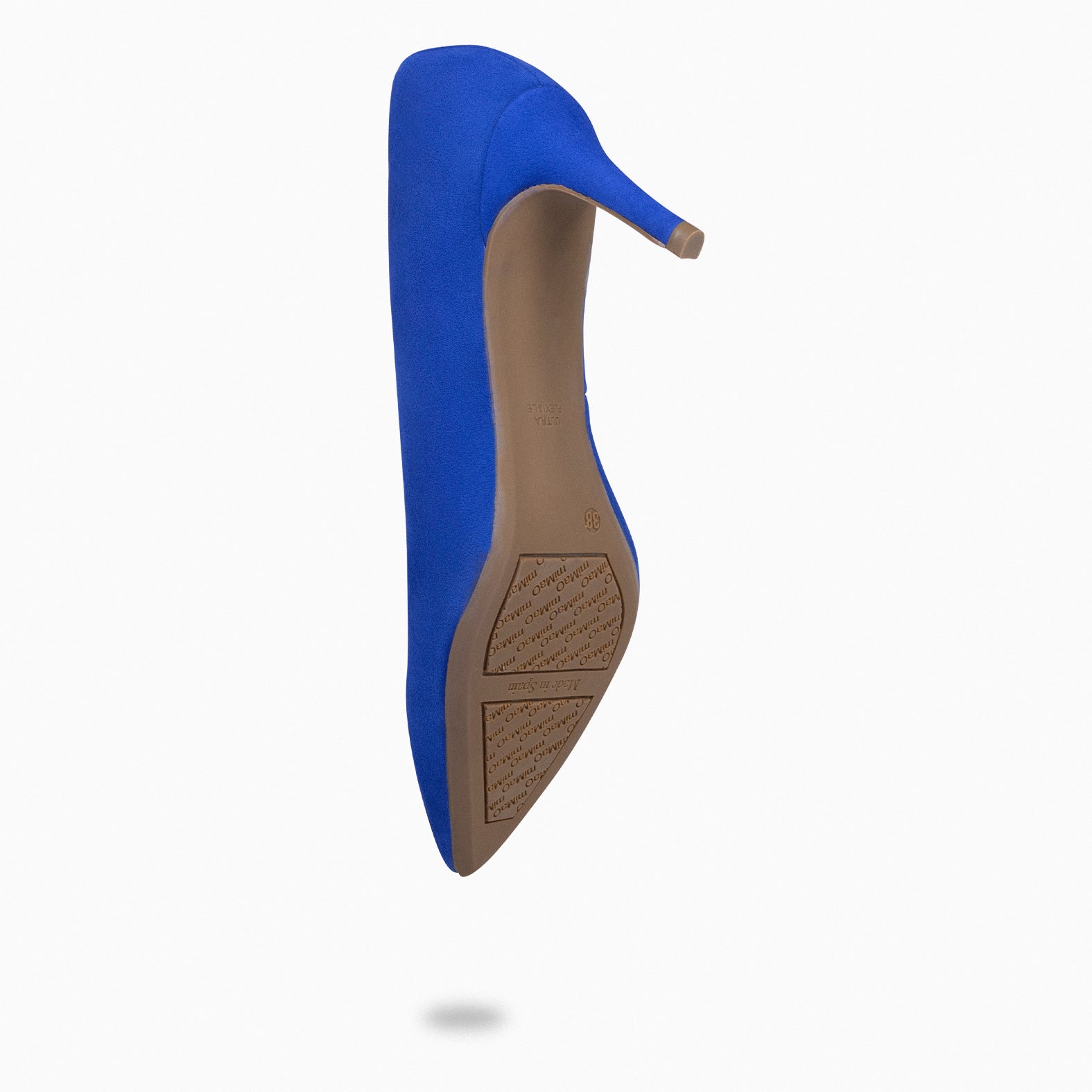 STILETTO - ELECTRIC BLUE suede leather stilettos