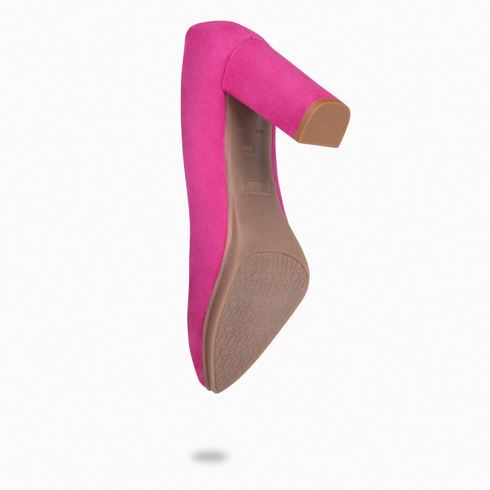 URBAN – FUCSIA suede high-heeled shoes