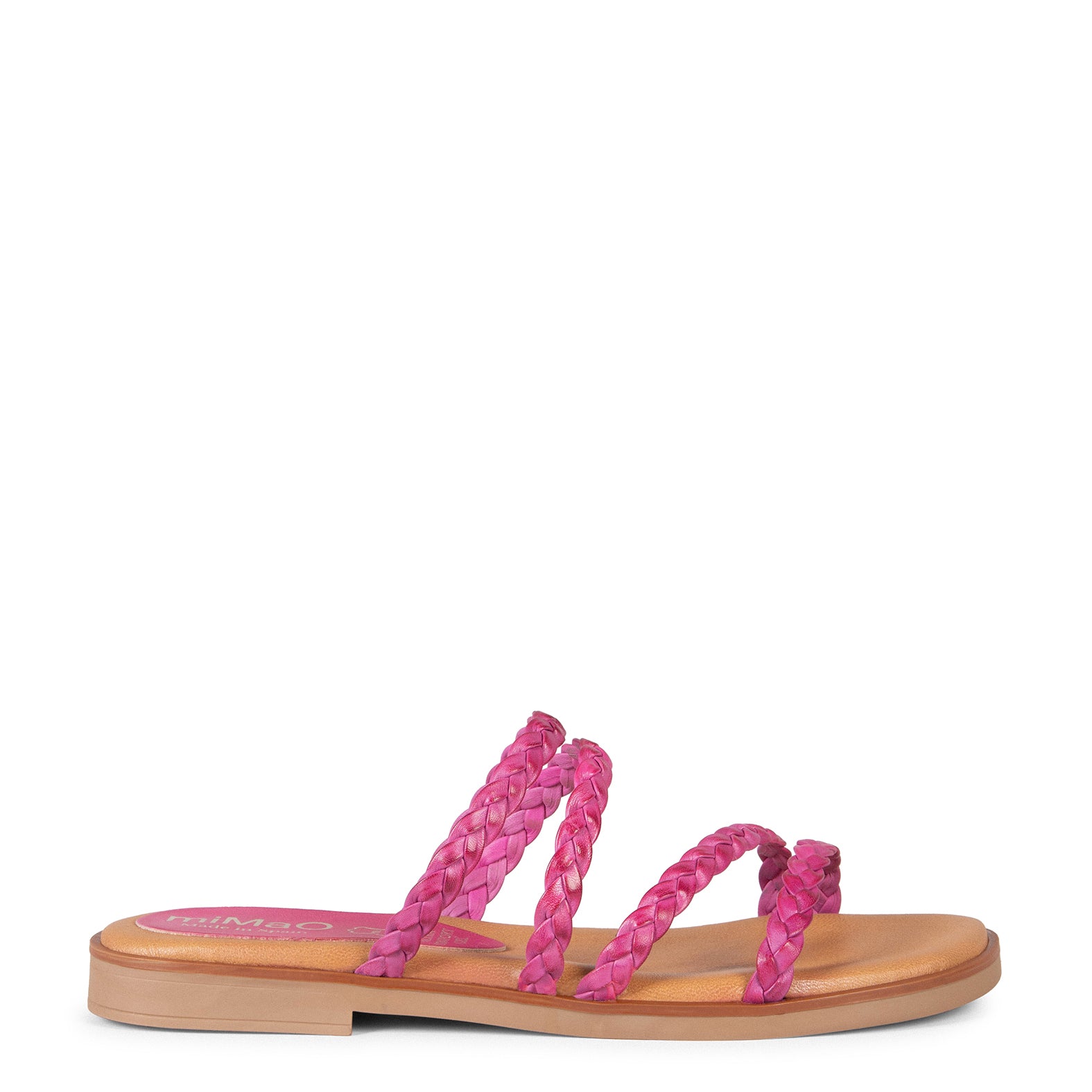 HIDRA - Sandalias planas trenzadas FUCSIA