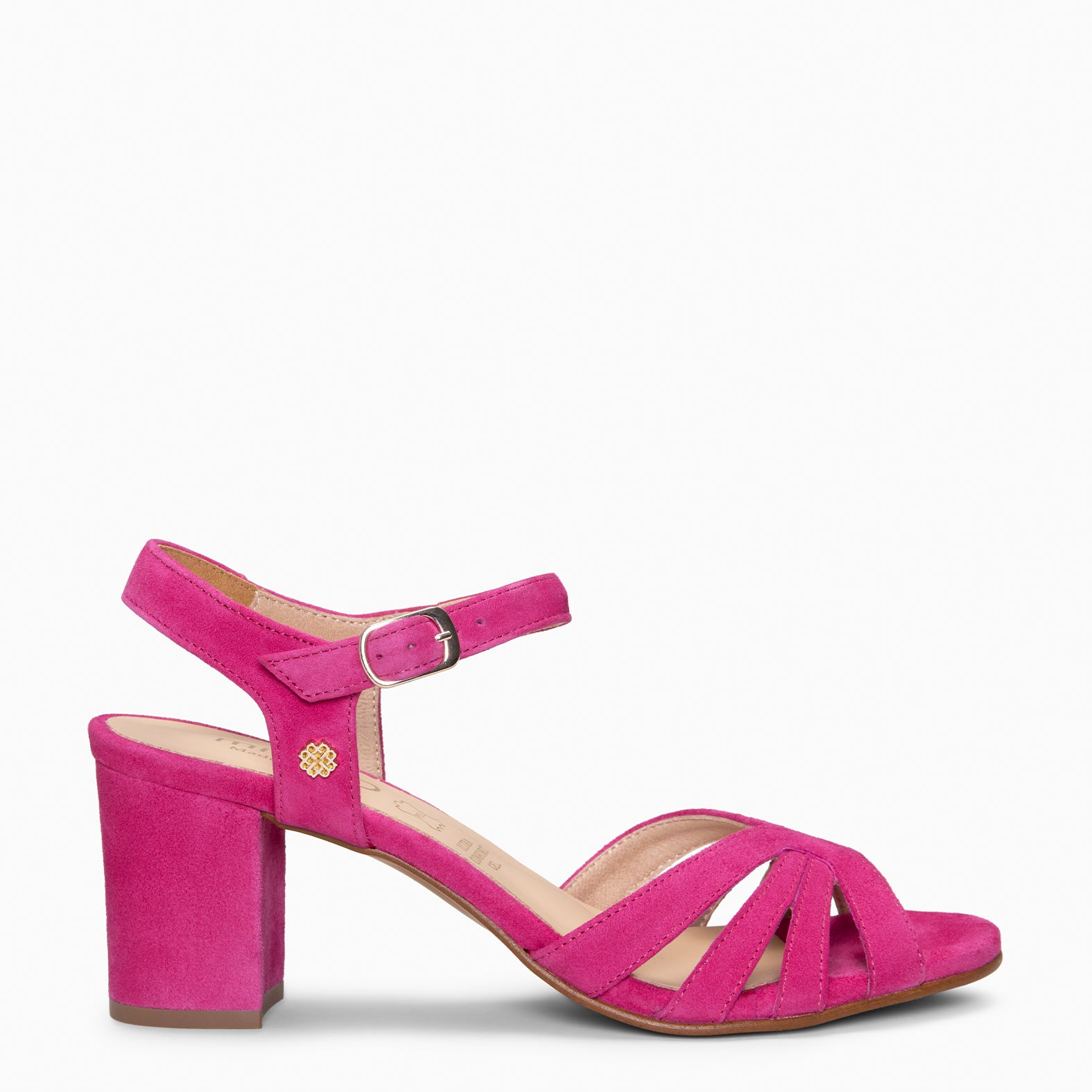 MUSE - FUCHIA BLOCK HEEL SANDALS