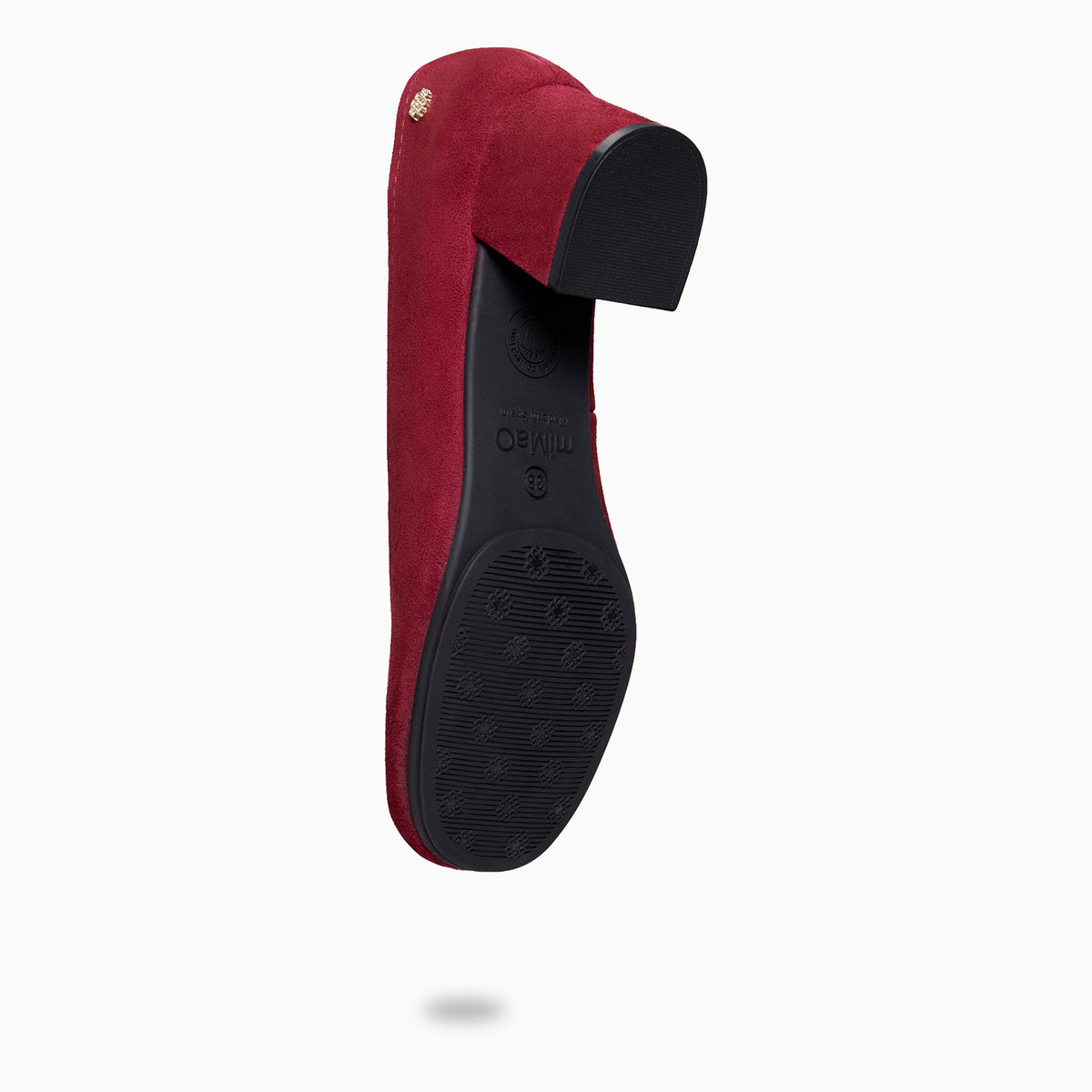 URBAN BARESOFT - Zapatos de salón de tacón ancho GRANATE