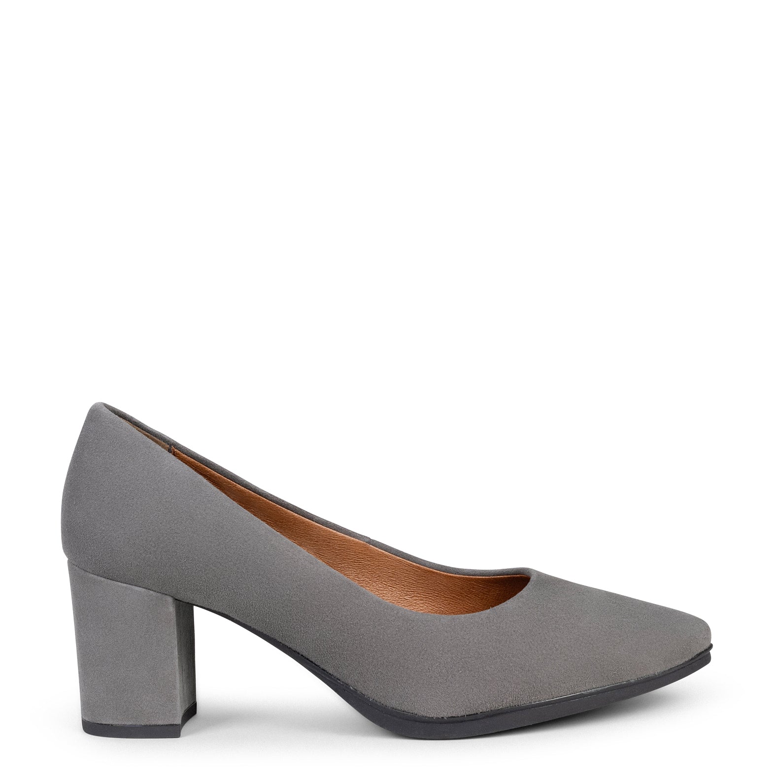 URBAN S GREY mid heeled suede shoes miMaO