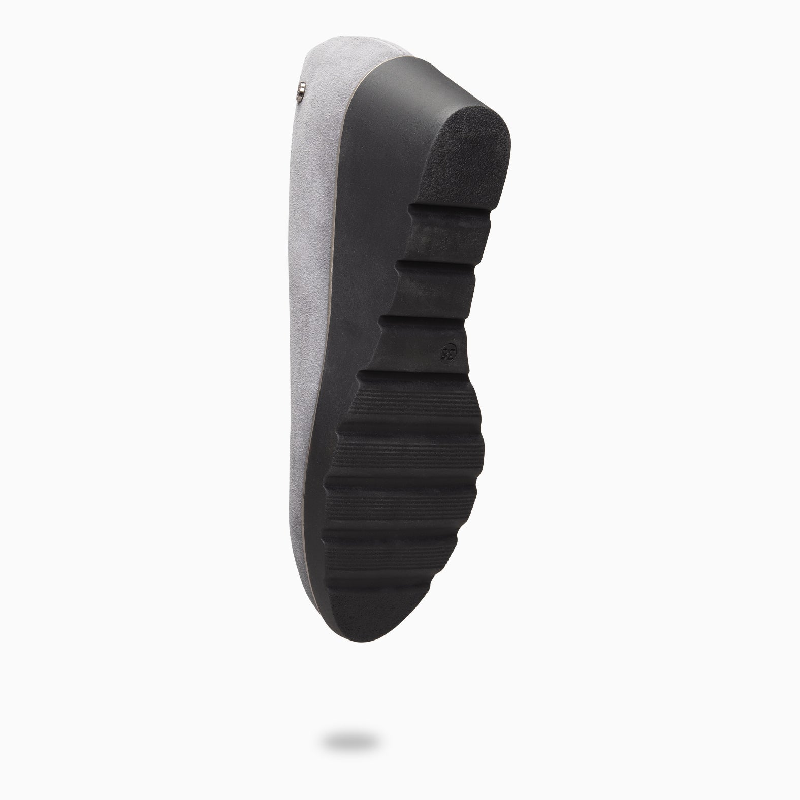 IRIS - Bailarina GRIS con cuña de piel