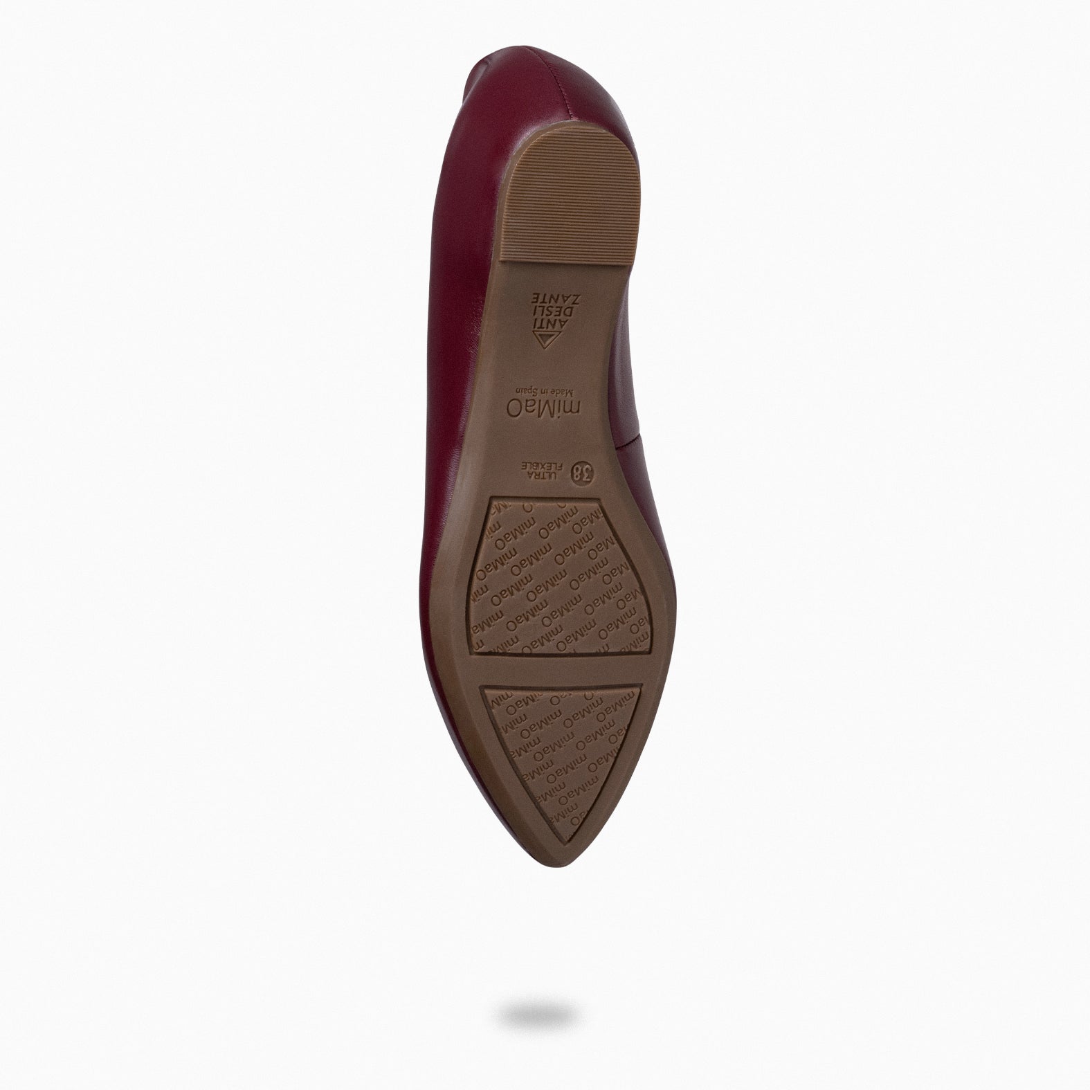 URBAN WEDGE - BURGUNDY shoes with hidden wedge 