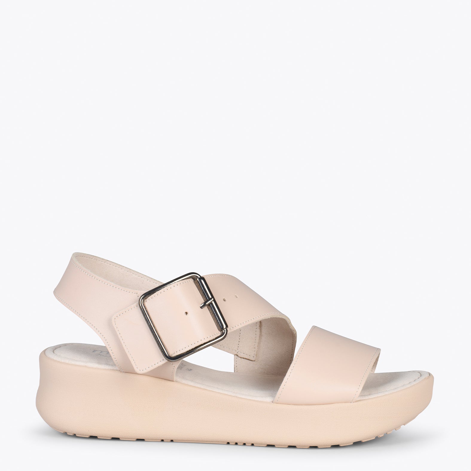 Sandalias 2025 plataforma nude