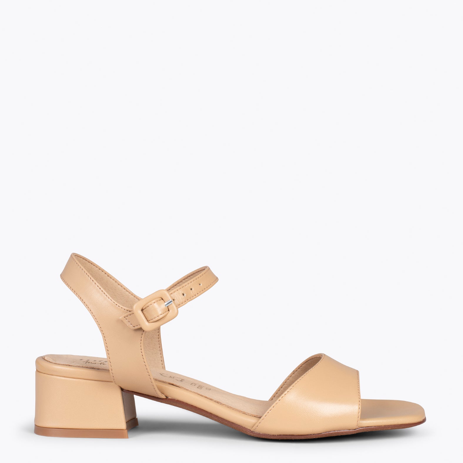 VILNIUS – BEIGE classic mid heel sandal