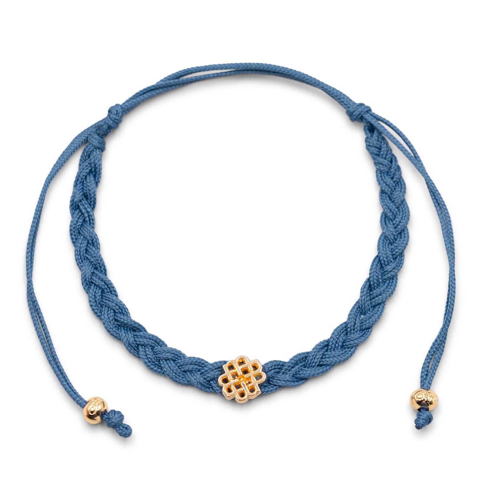 PULSERA AZUL JEAN DE LA INTUICIÓN ORO