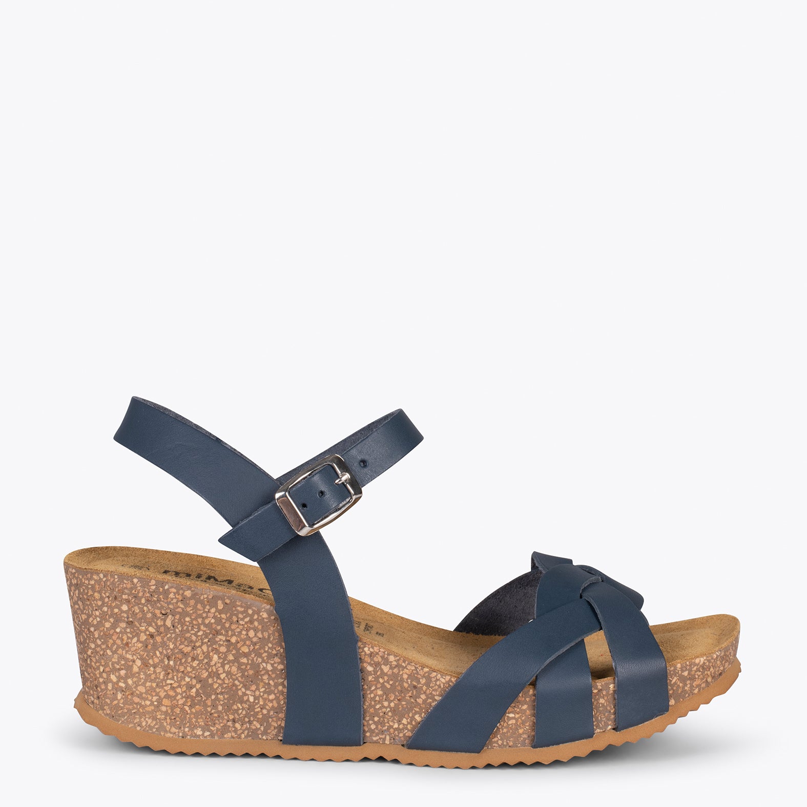 Navy blue deals wedge sandals