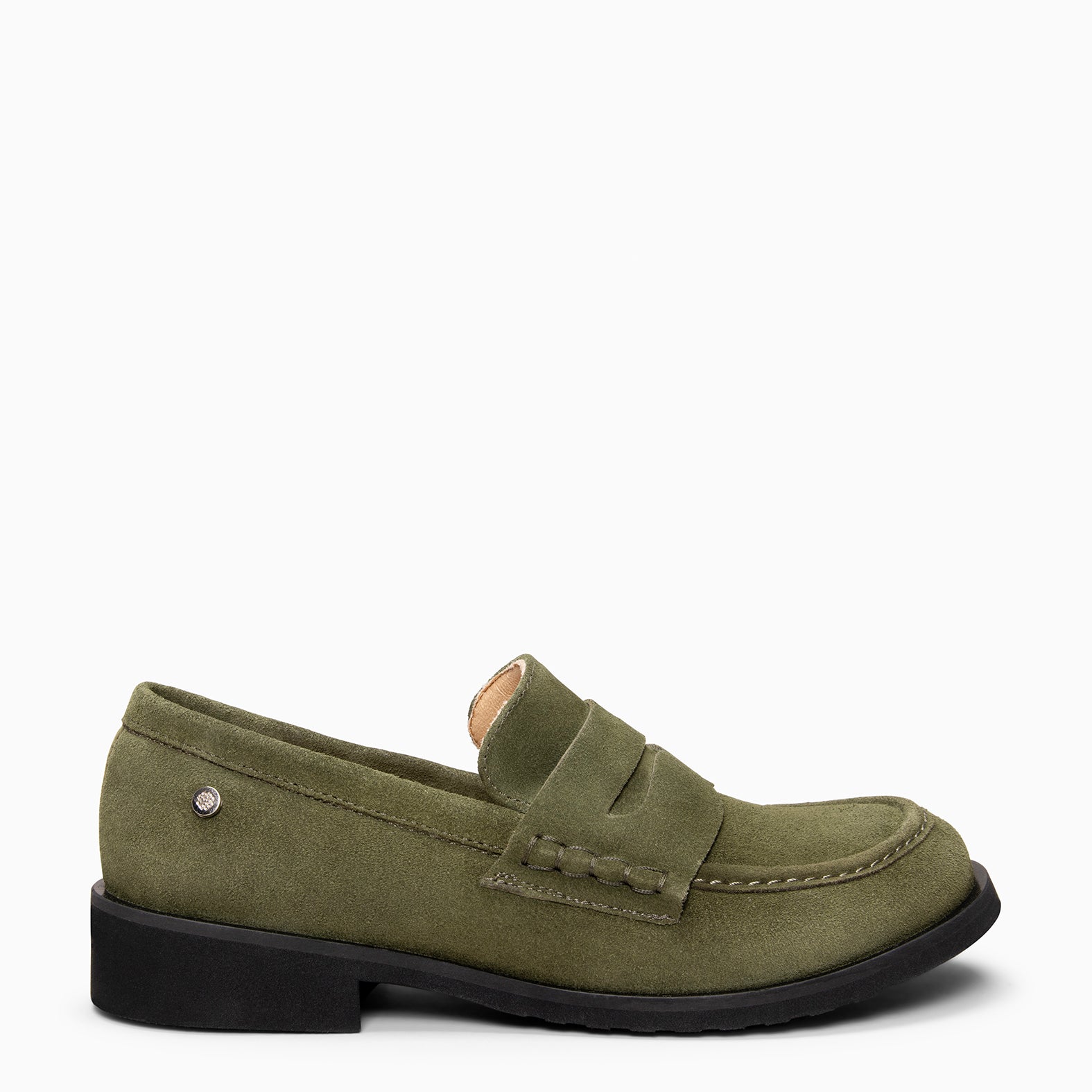 HARVARD - Mocasines planos de piel KAQUI