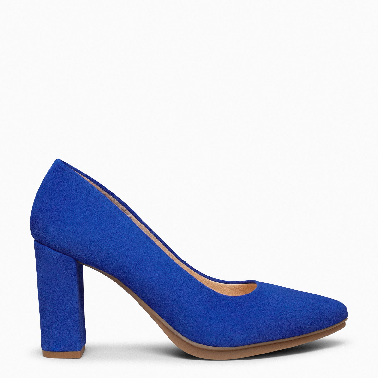 URBAN – ELECTRIC BLUE Suede high-heeled shoes 