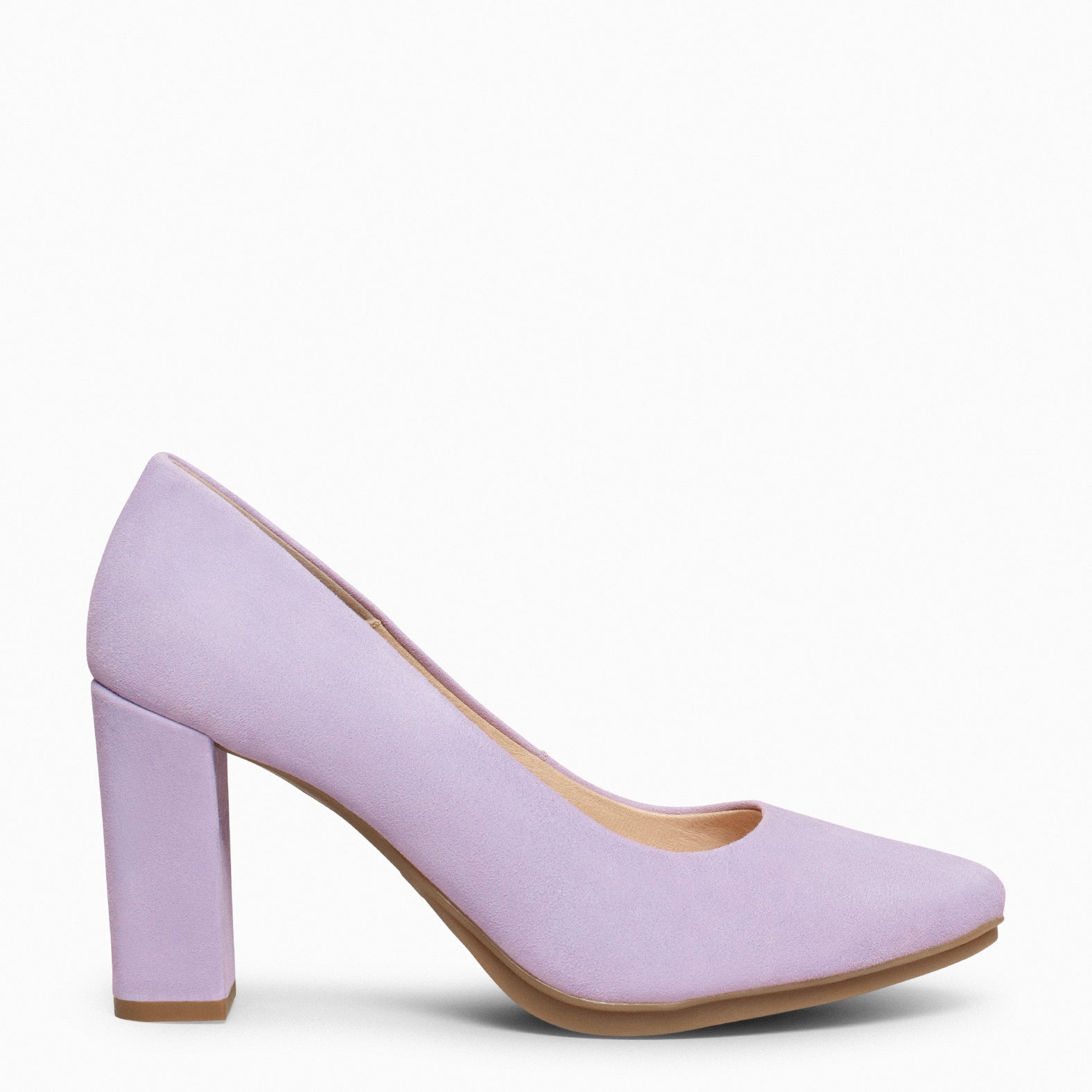 URBAN – LILAC Suede high-heeled shoes 