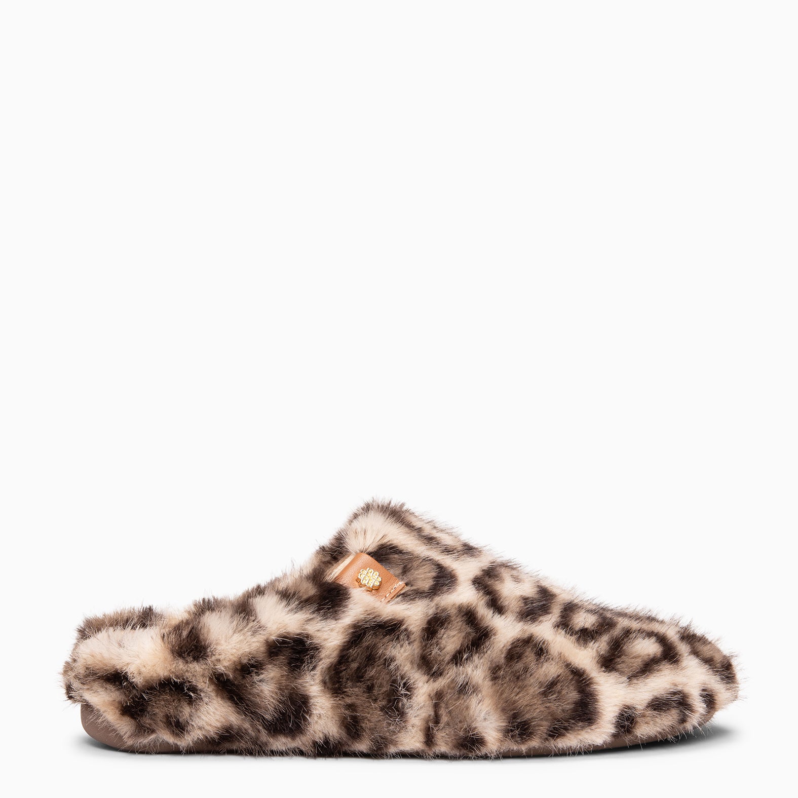 KOMFY DREAMS - Zapatillas de estar por casa ultra suaves LEOPARDO BEIGE