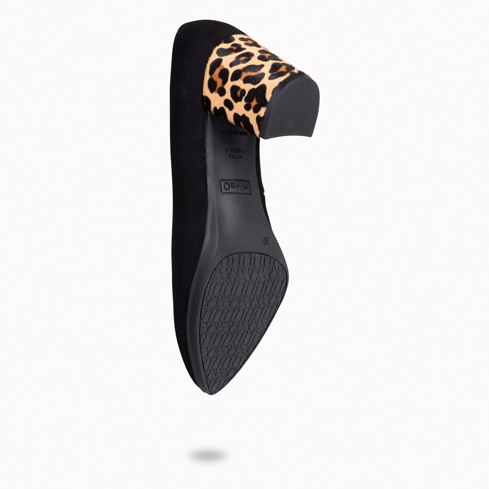 Mid heel leopard hot sale print shoes