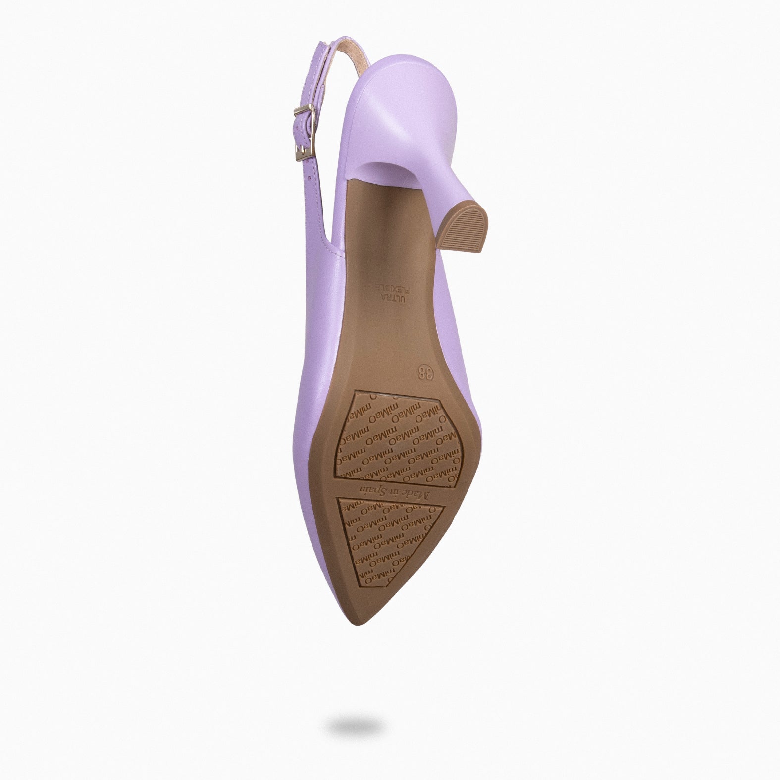 GLAM SLINGBACKS – Escarpins à talon slingbacks en cuir LILAS