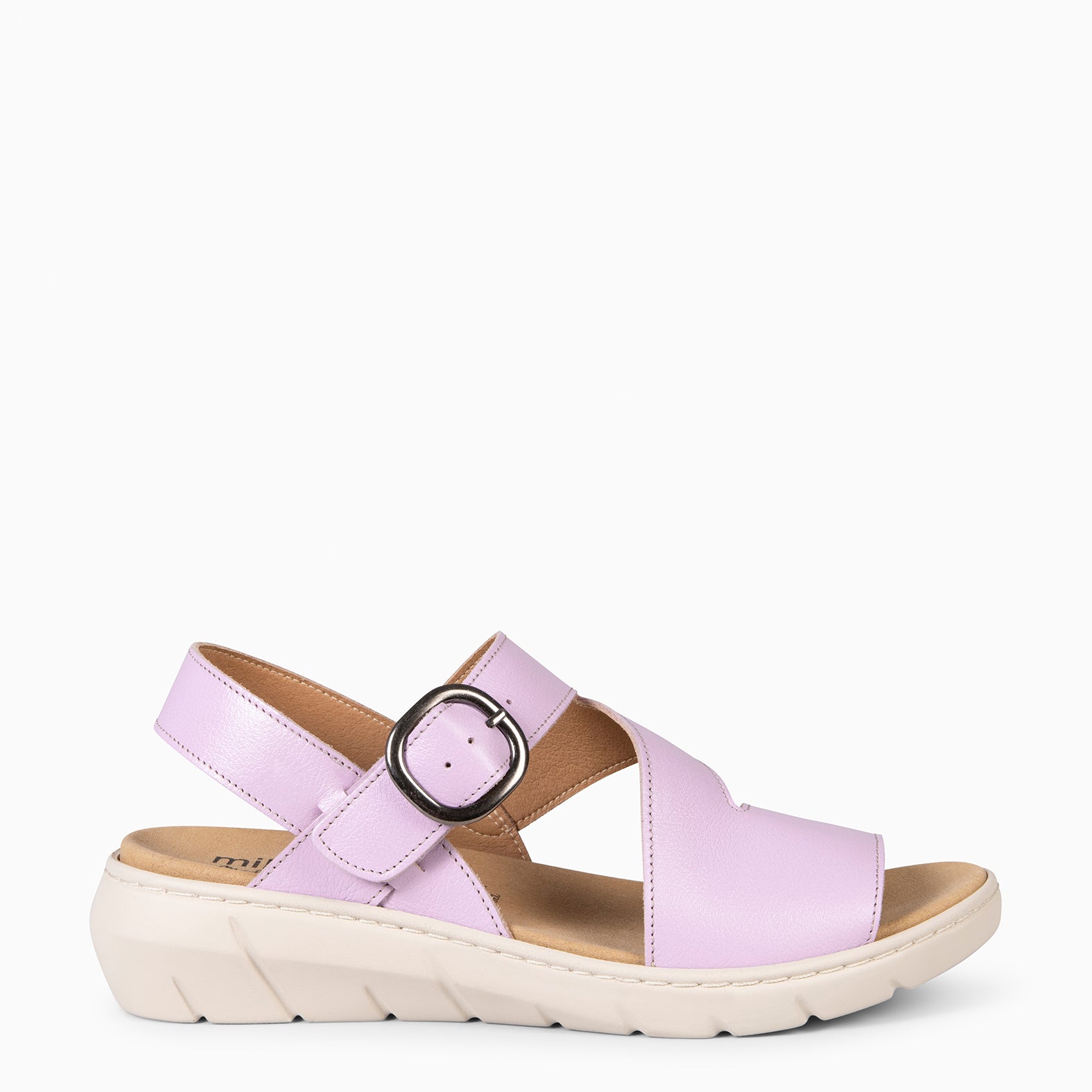NATURA - LILAC SANDALS WITH REMOVABLE INSOLE