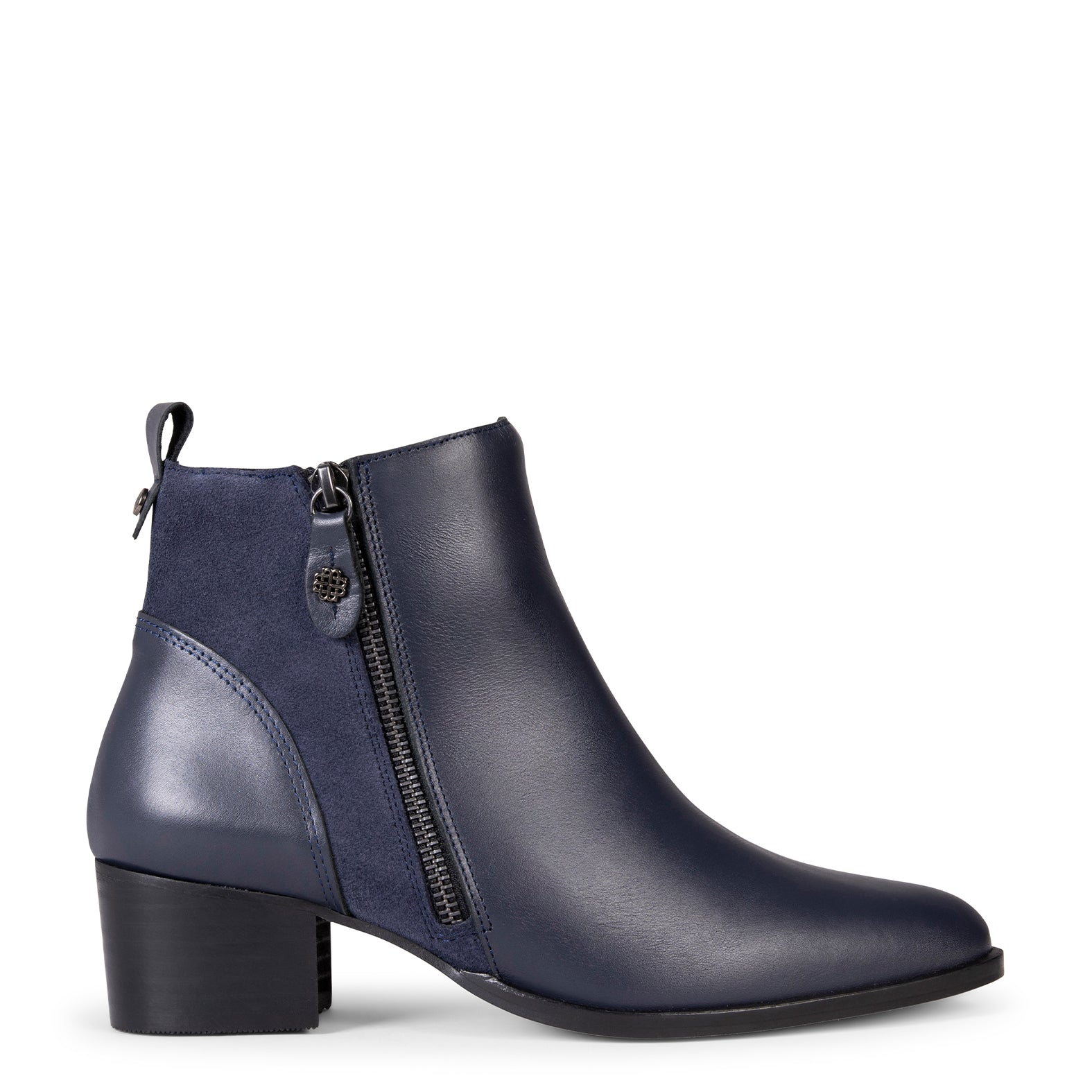 REBECA – NAVY Heel booties