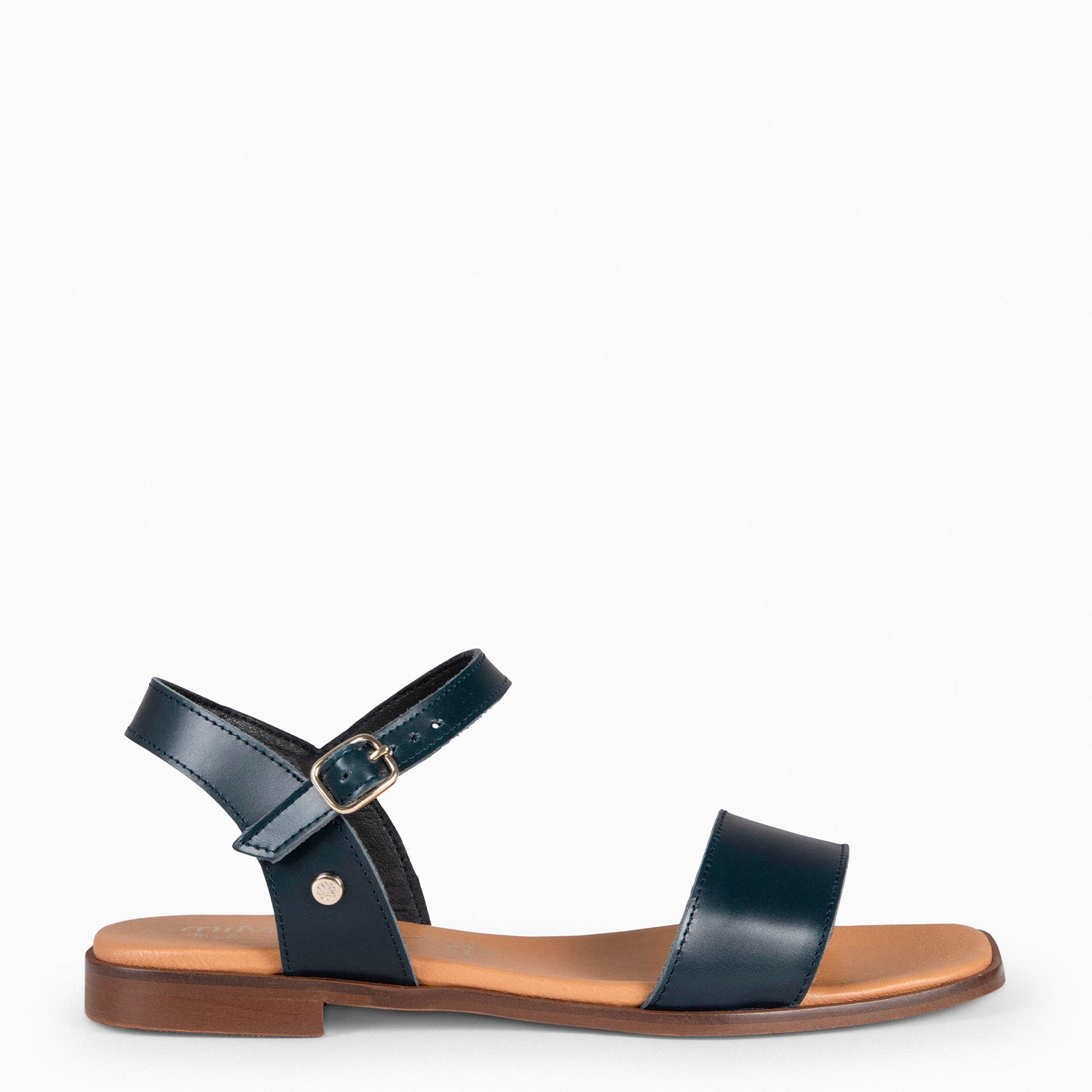 SANTORINI - NAVY Flat Sandals