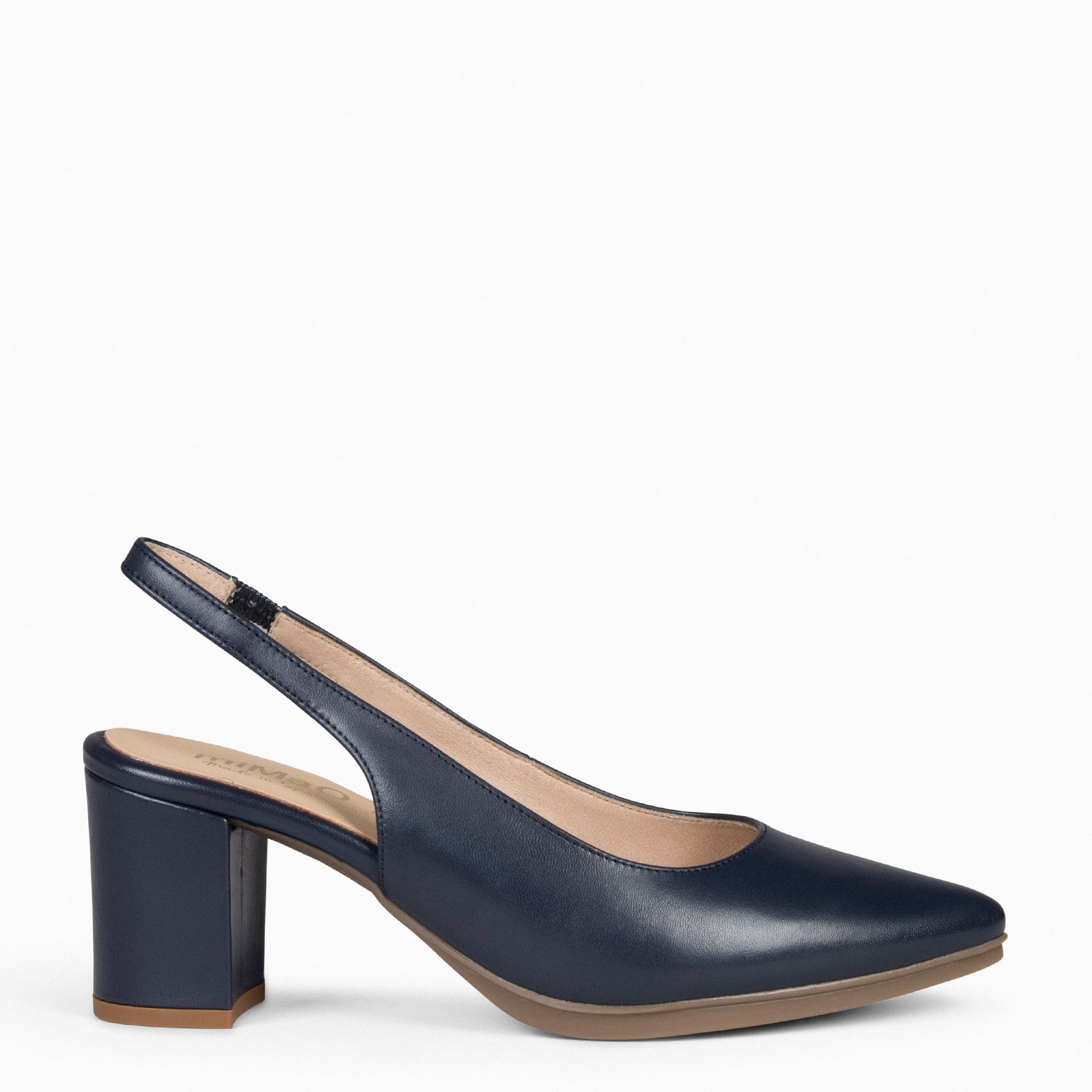 KYARA - NAVY Slingback shoe with heel