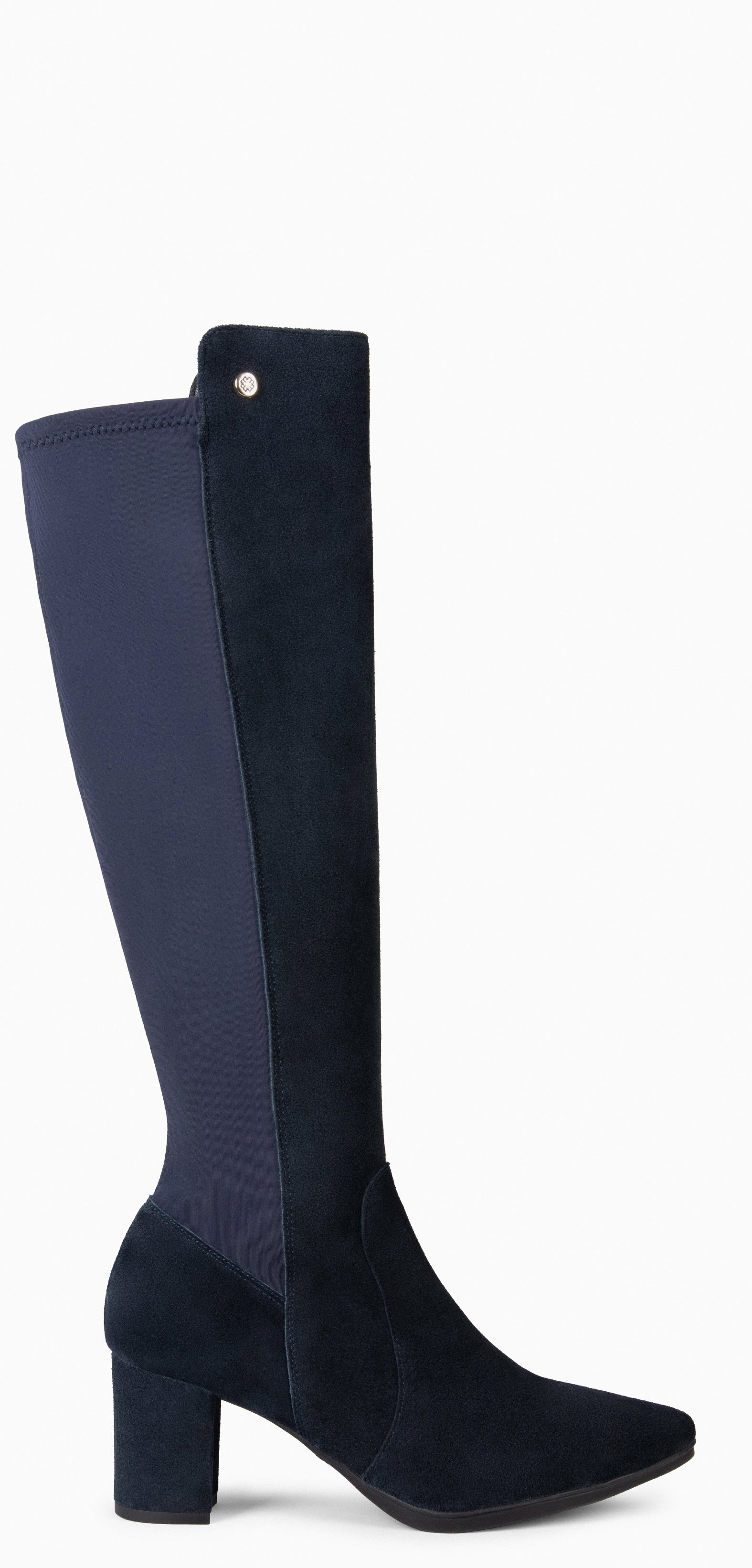 SUNSET – Bottes à talon et tige élastique BLEU MARINE