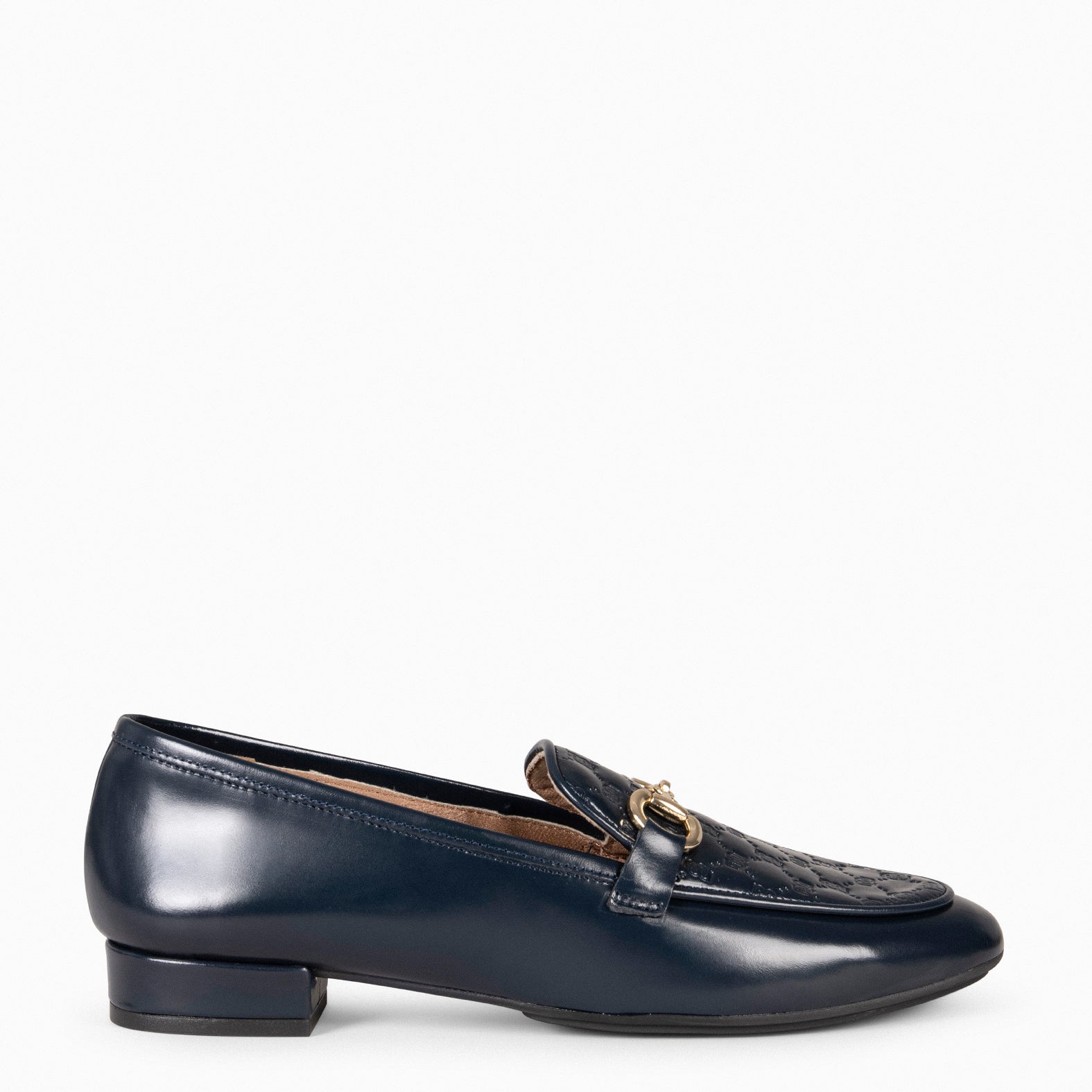 ELOISE – NAVY Flat Moccasins