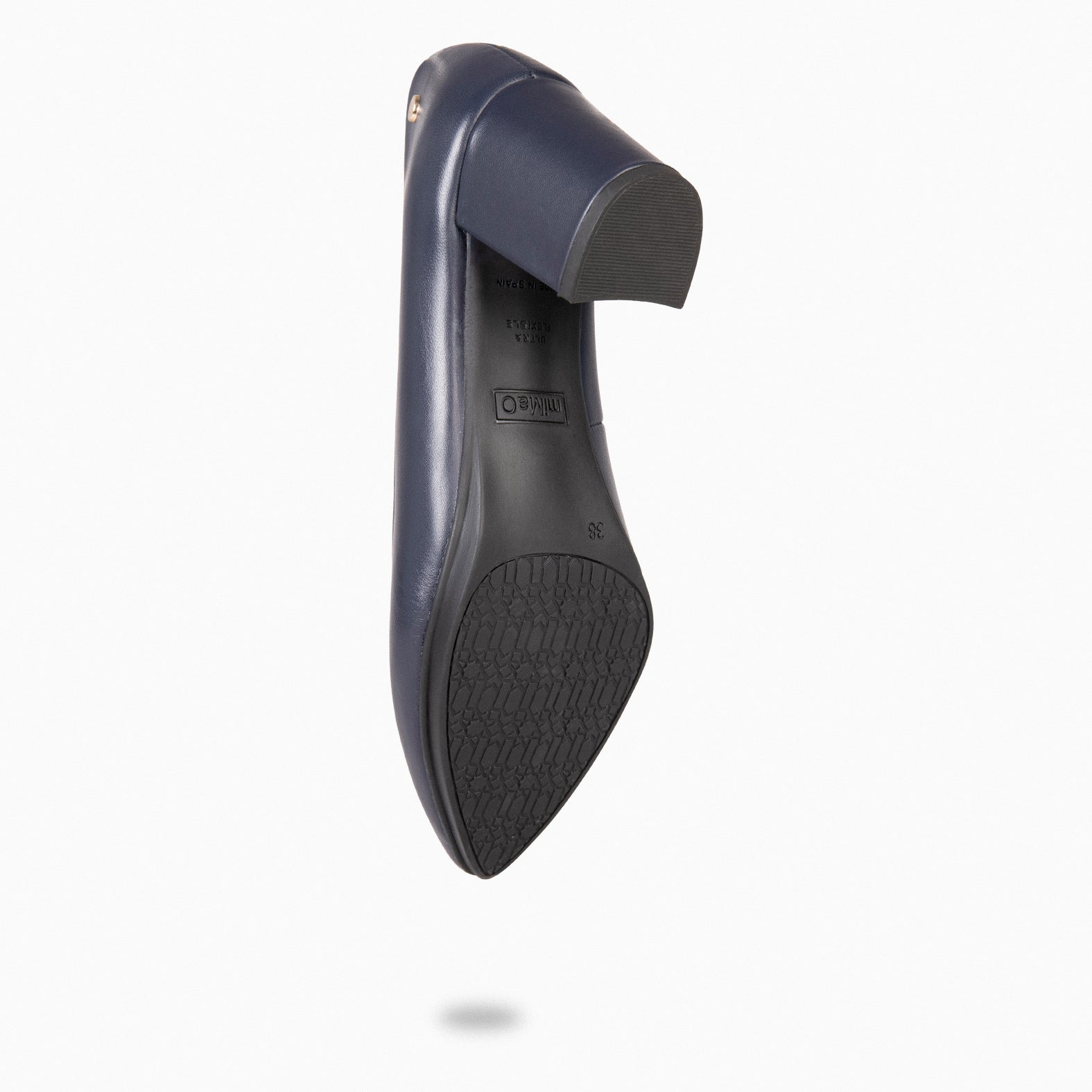 URBAN S SALON - NAVY nappa leather mid heel