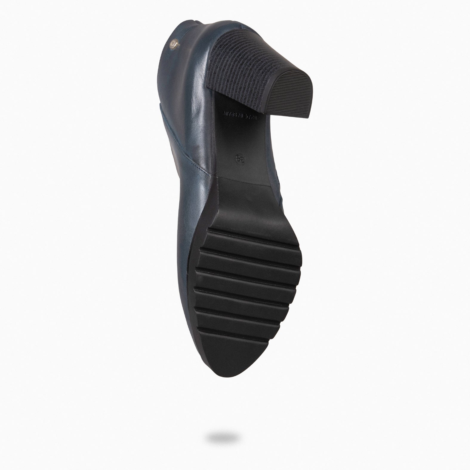 CLASSIC - Botins de mulher com salto AZUL-MARINHO