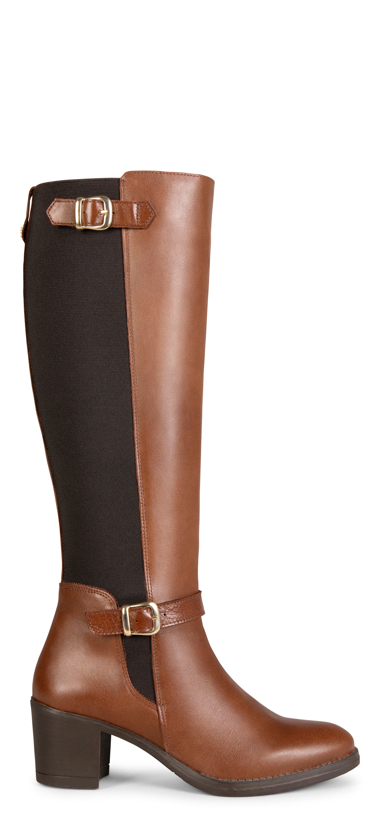 SENA – BROWN Boots with elastic shaft