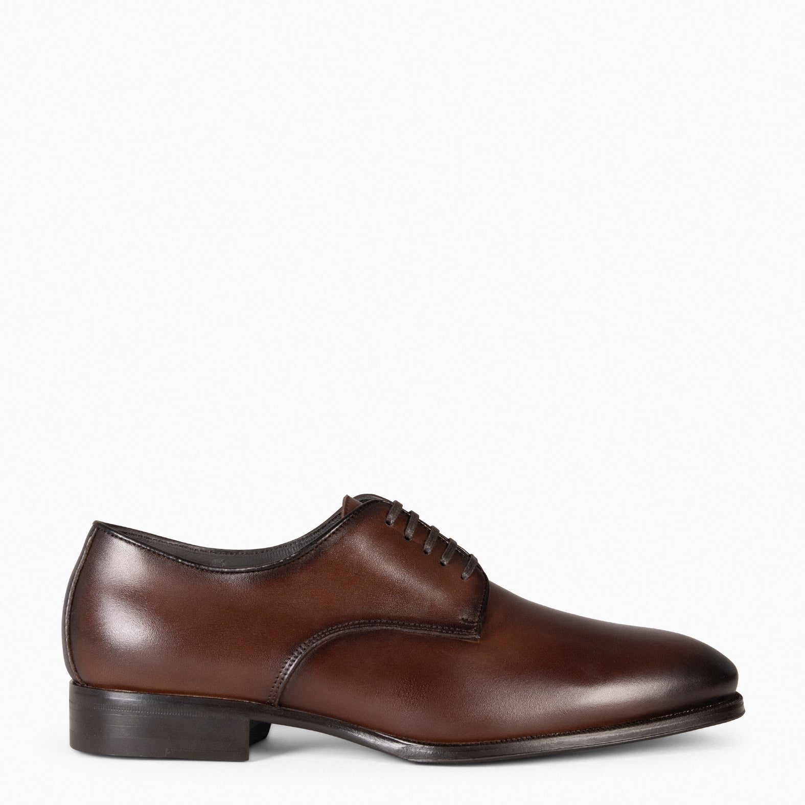 GRECO – Chaussures de ville en cuir MARRON type Derby pour homme 