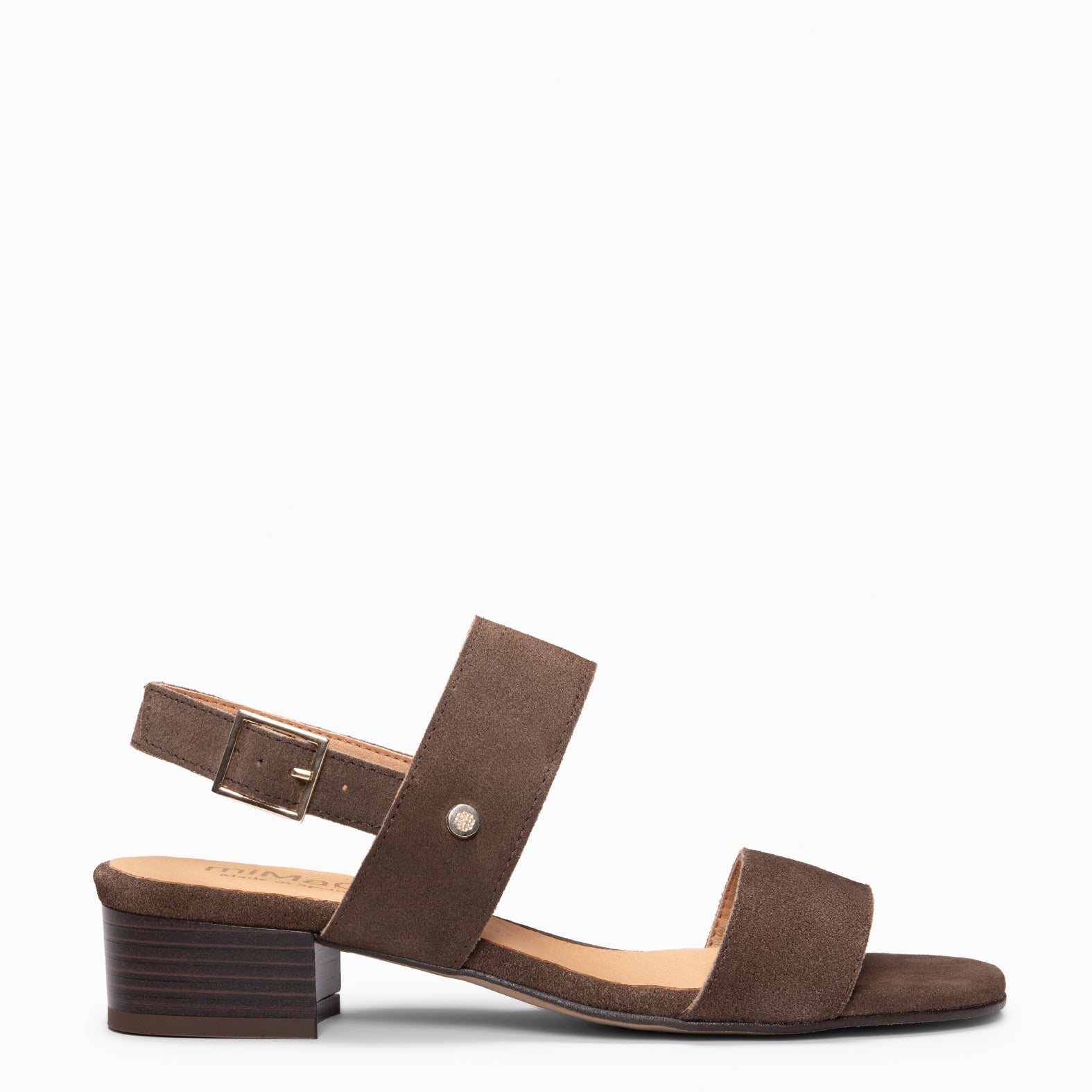 SIA - Sandalias de tacón ancho MARRON