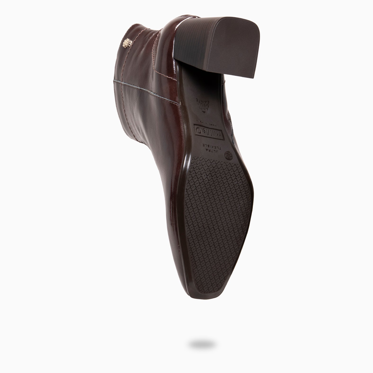 LIPPA - bota de salto alto CASTANHO