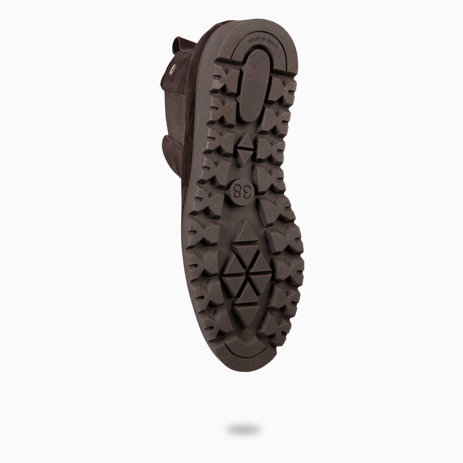 BRISTOL - Botines de ante con cuña MARRON