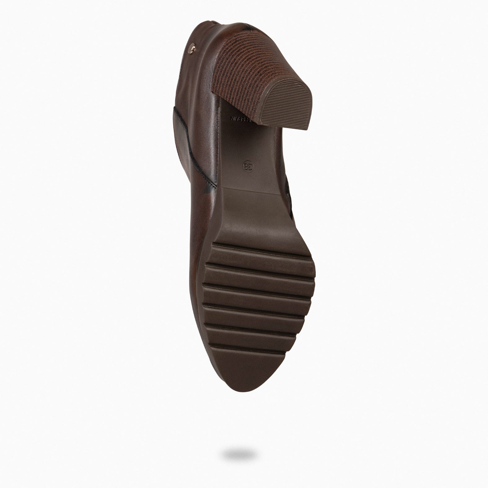 CLASSIC - Botines de mujer con tacón en MARRON