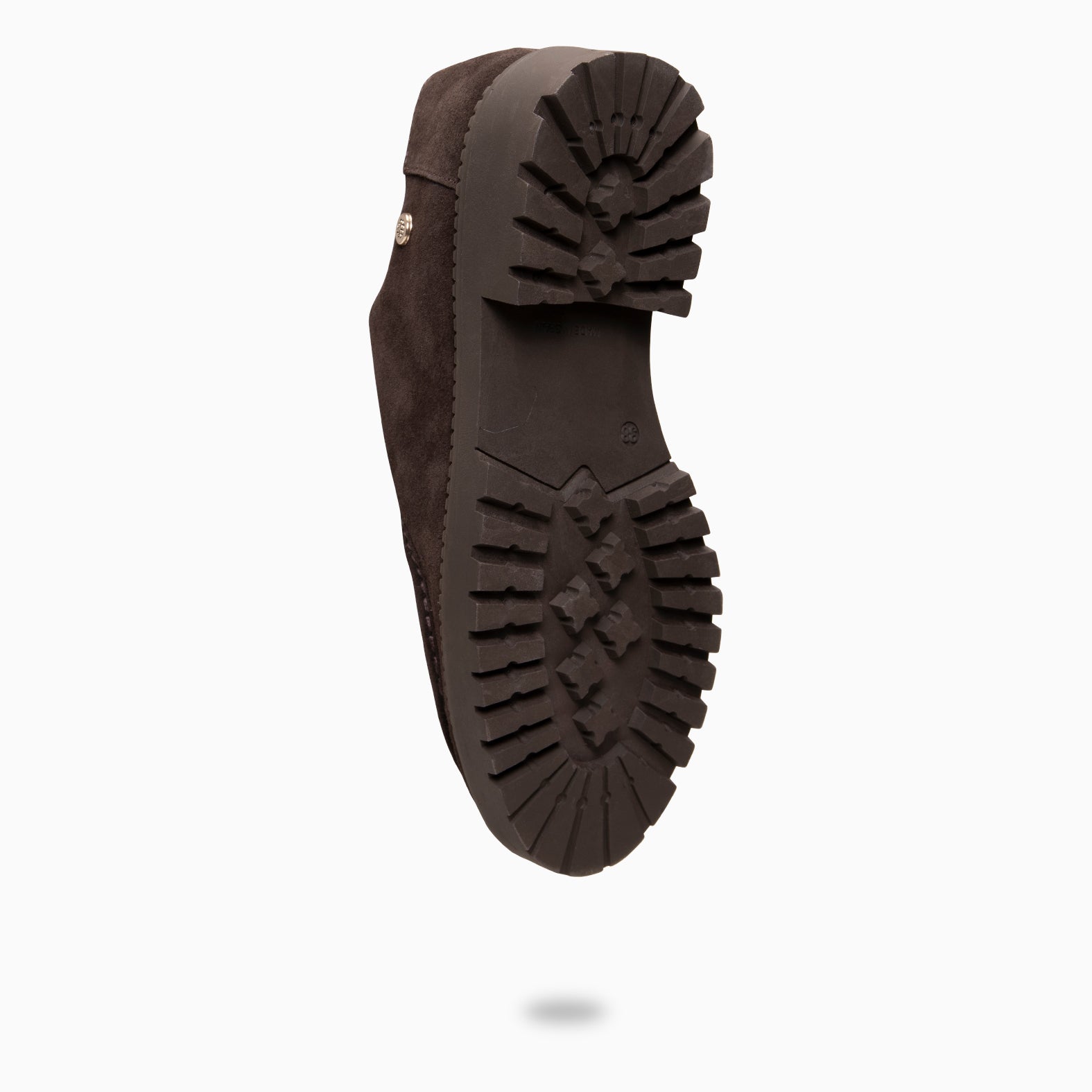 YALE – Mocasin con suela track con cordones MARRON