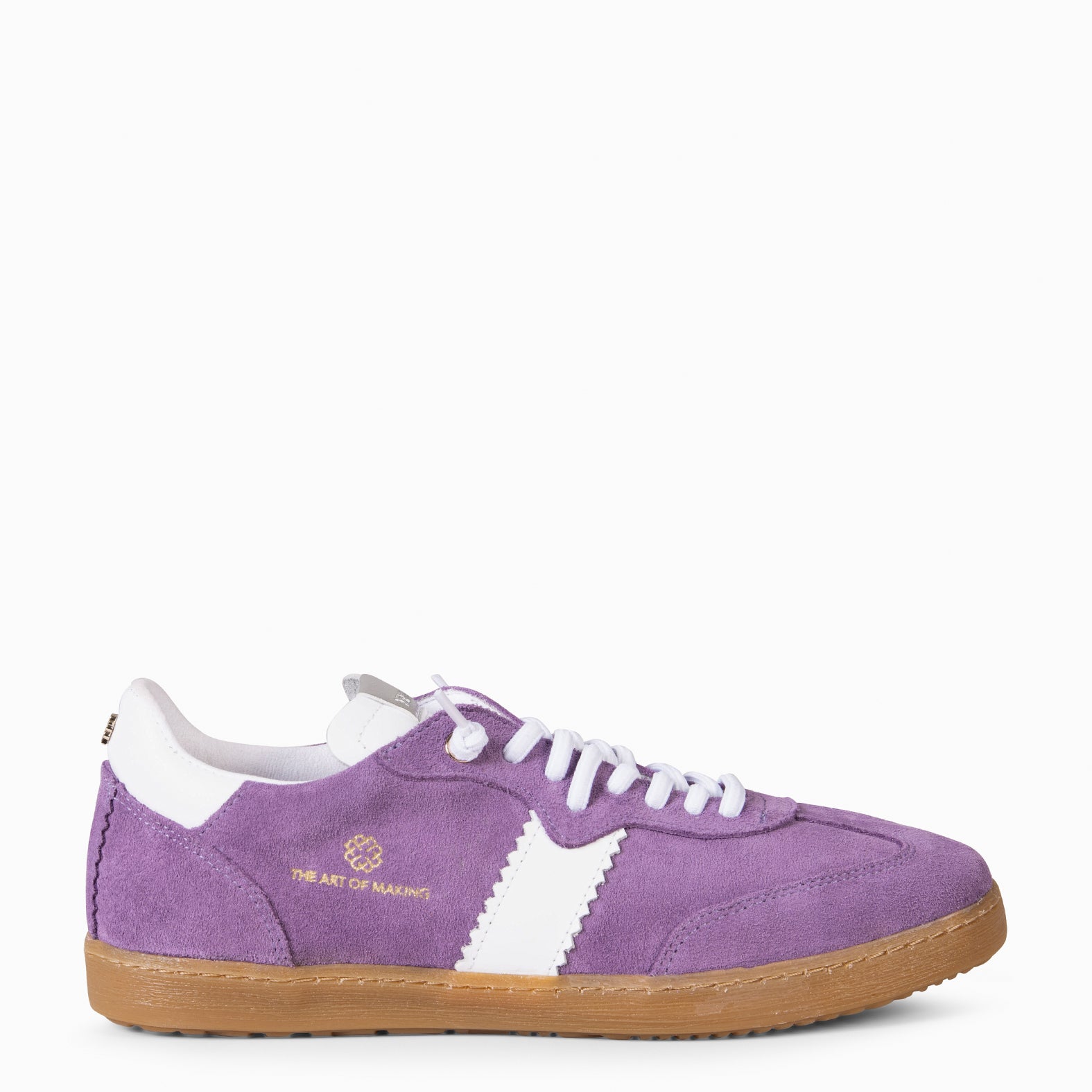 STÜDIO 01 - Baskets pour femme en daim VIOLET