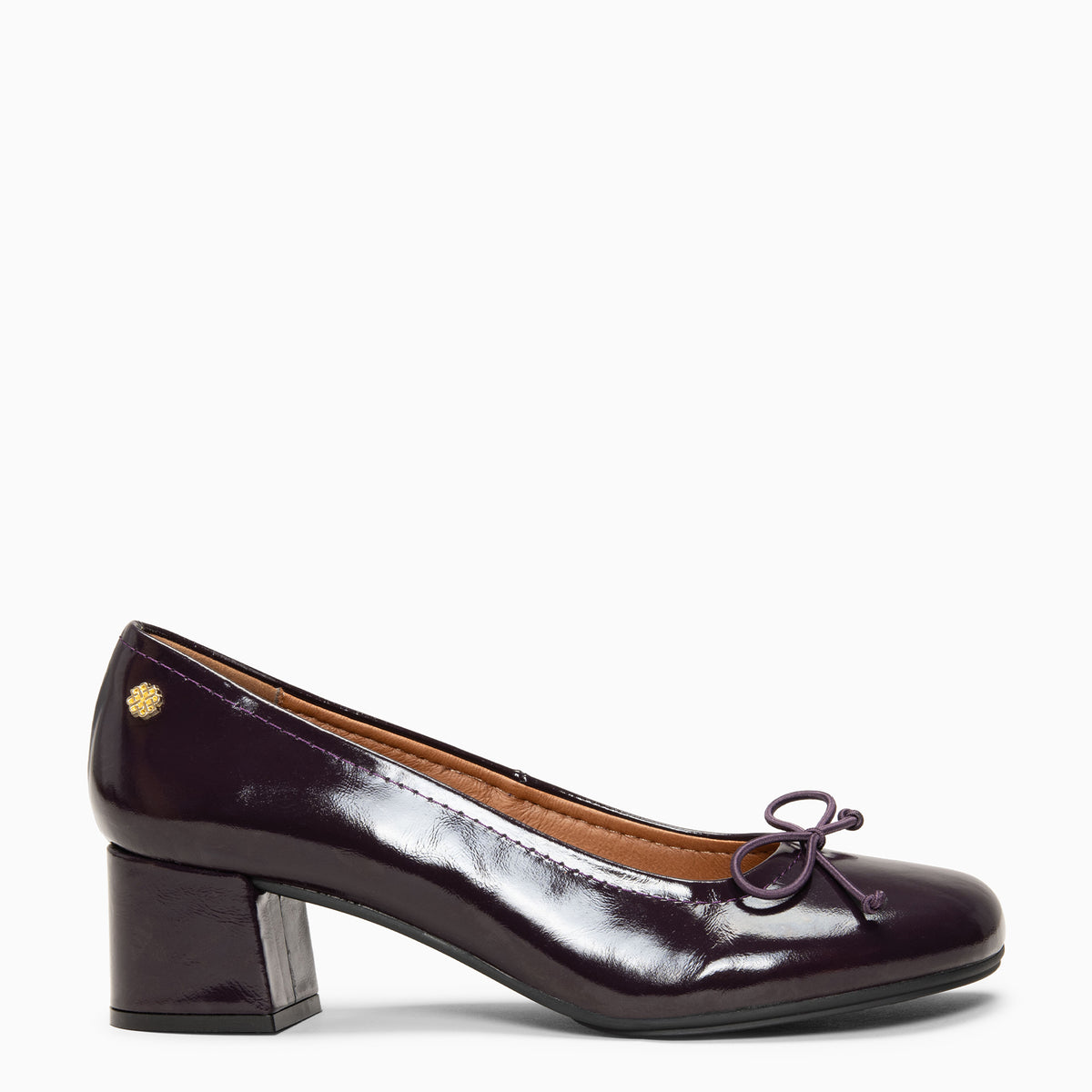 SILVANA - PURPLE Baresoft ballerinas with heel
