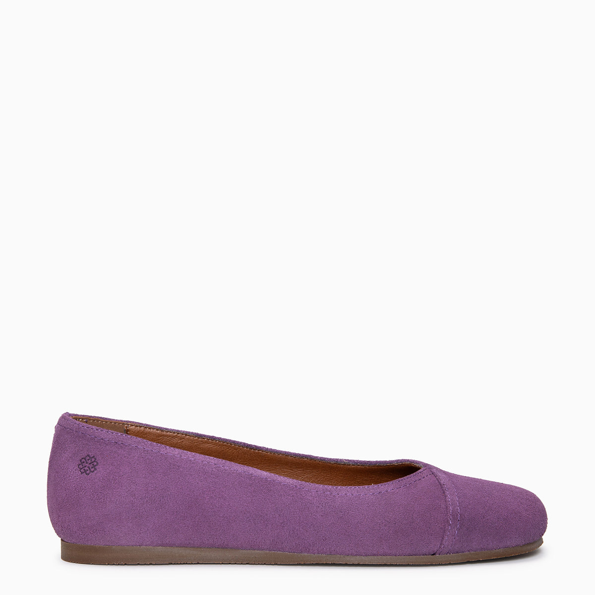PLUMA -  Ballerines Baresoft en daim VIOLET