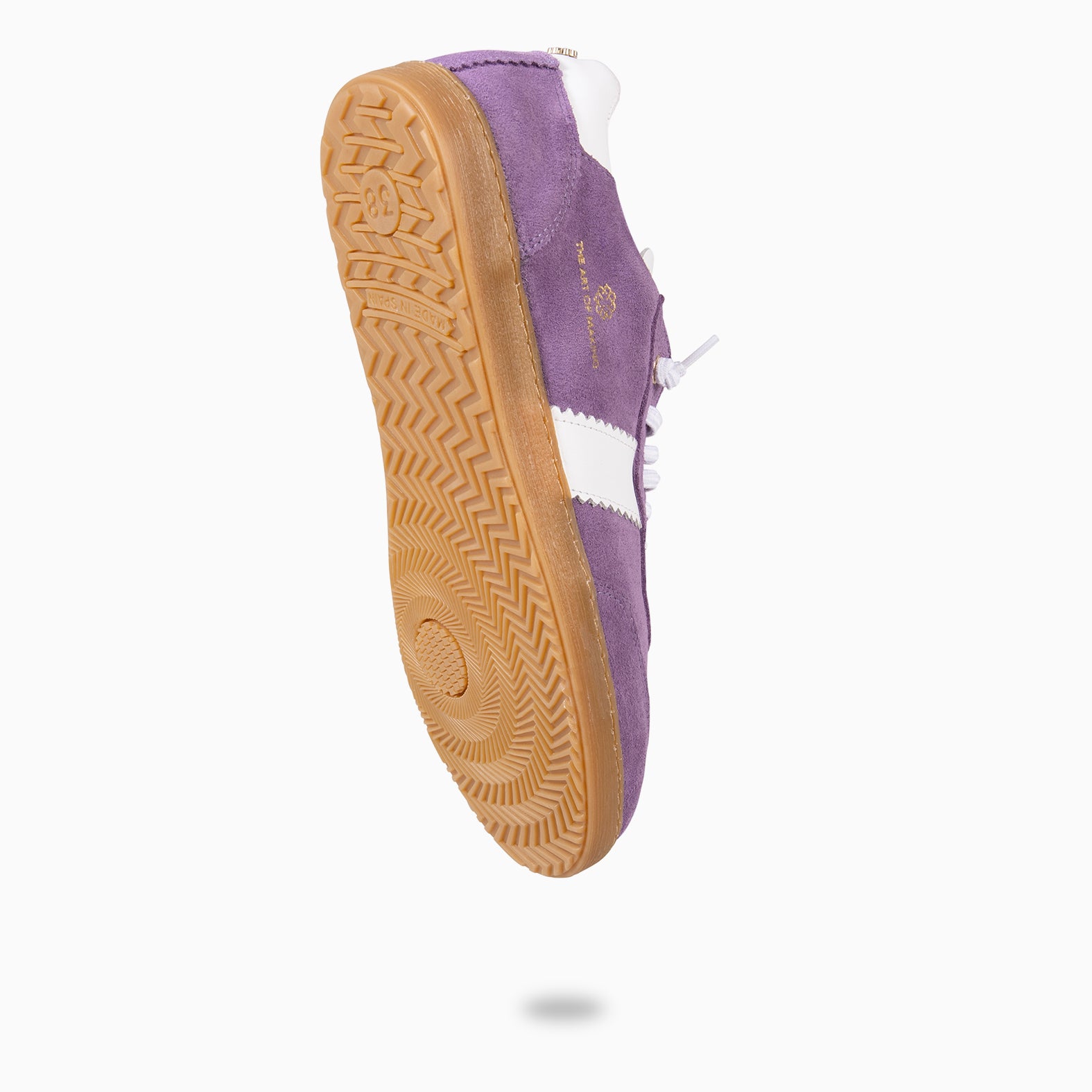 STÜDIO 01 - Baskets pour femme en daim VIOLET