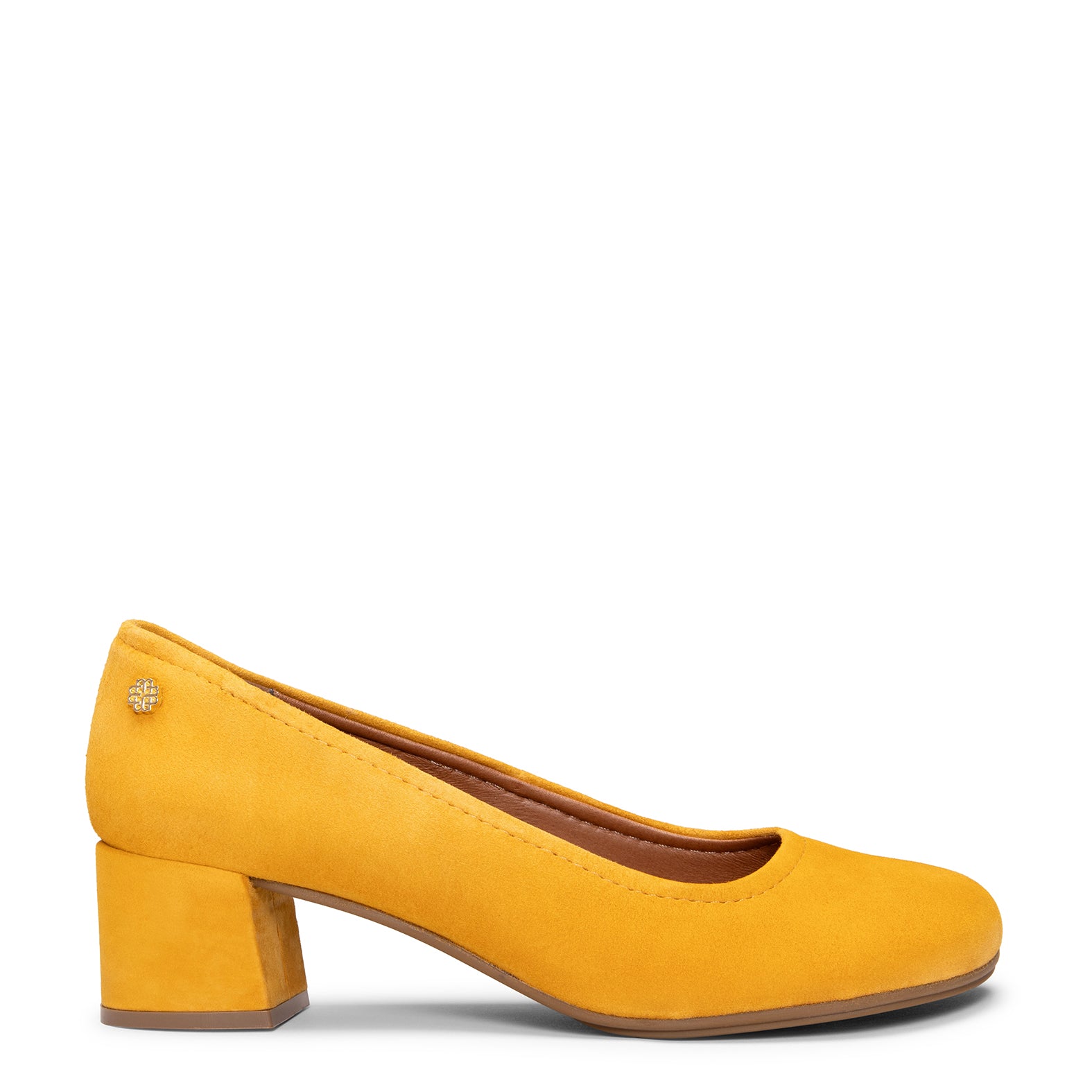 URBAN BARESOFT - Zapatos de salón de tacón ancho MOSTAZA
