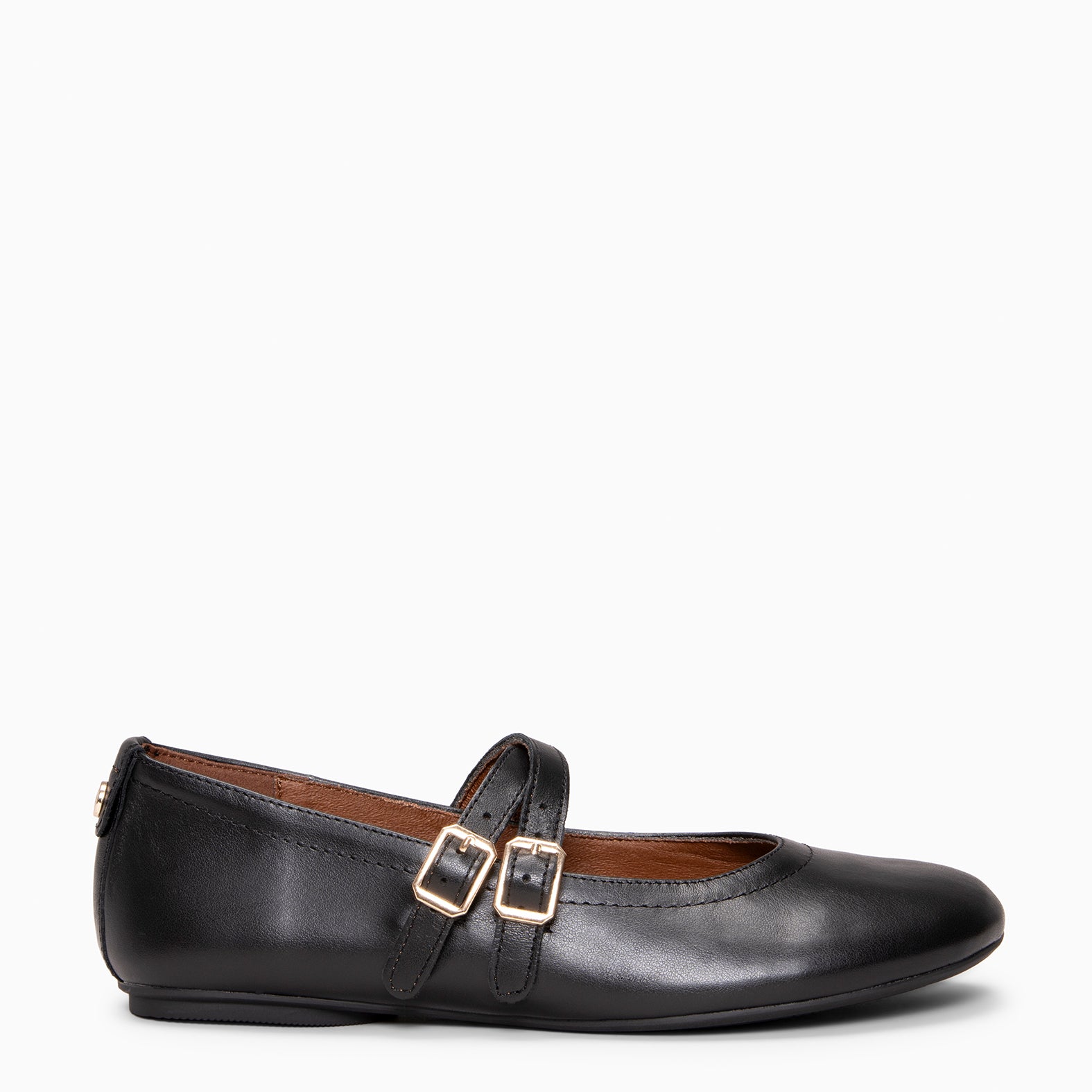 AMAPOLA - BLACK NAPA LEATHER BARESOFT BALLERINA 