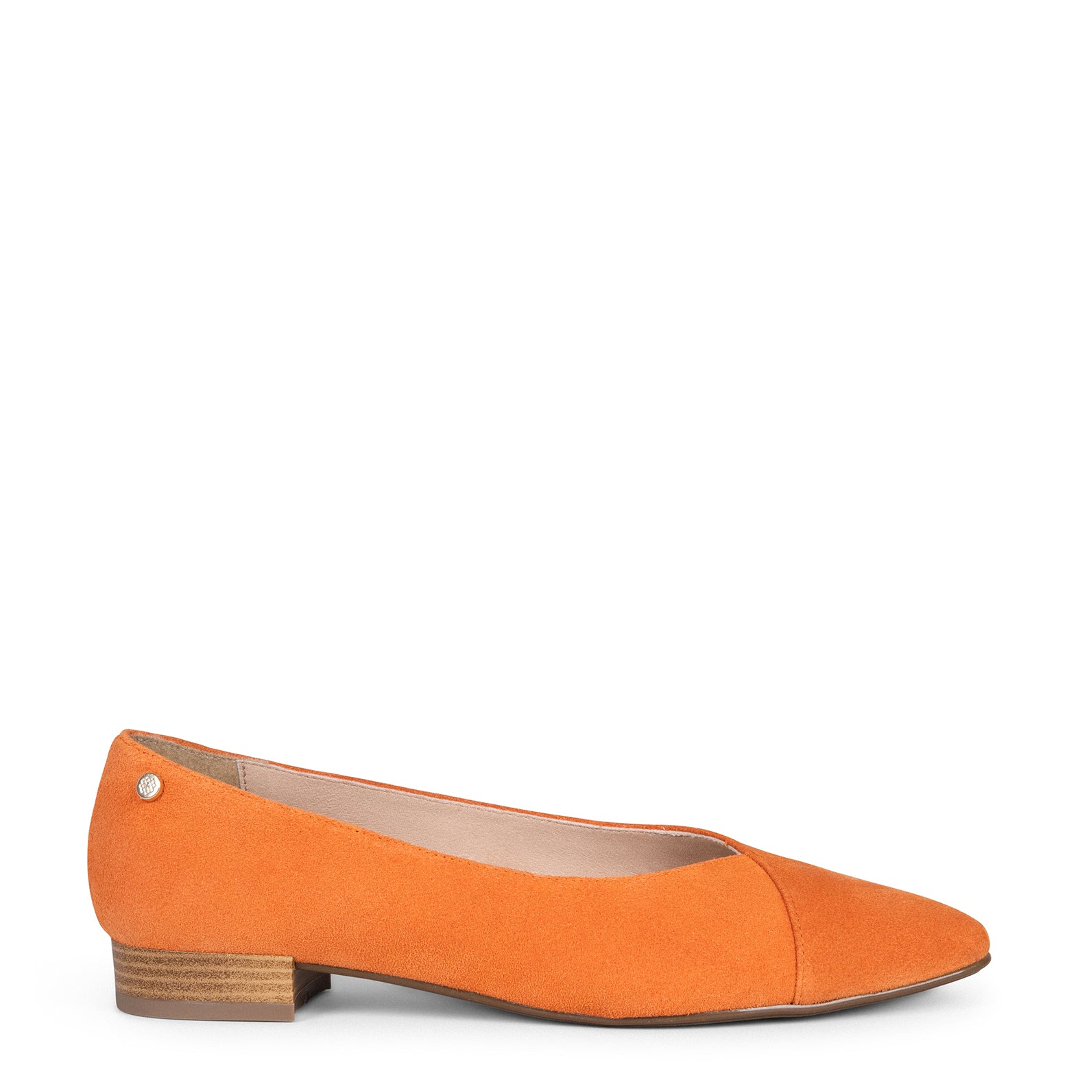 Orange deals pointed flats