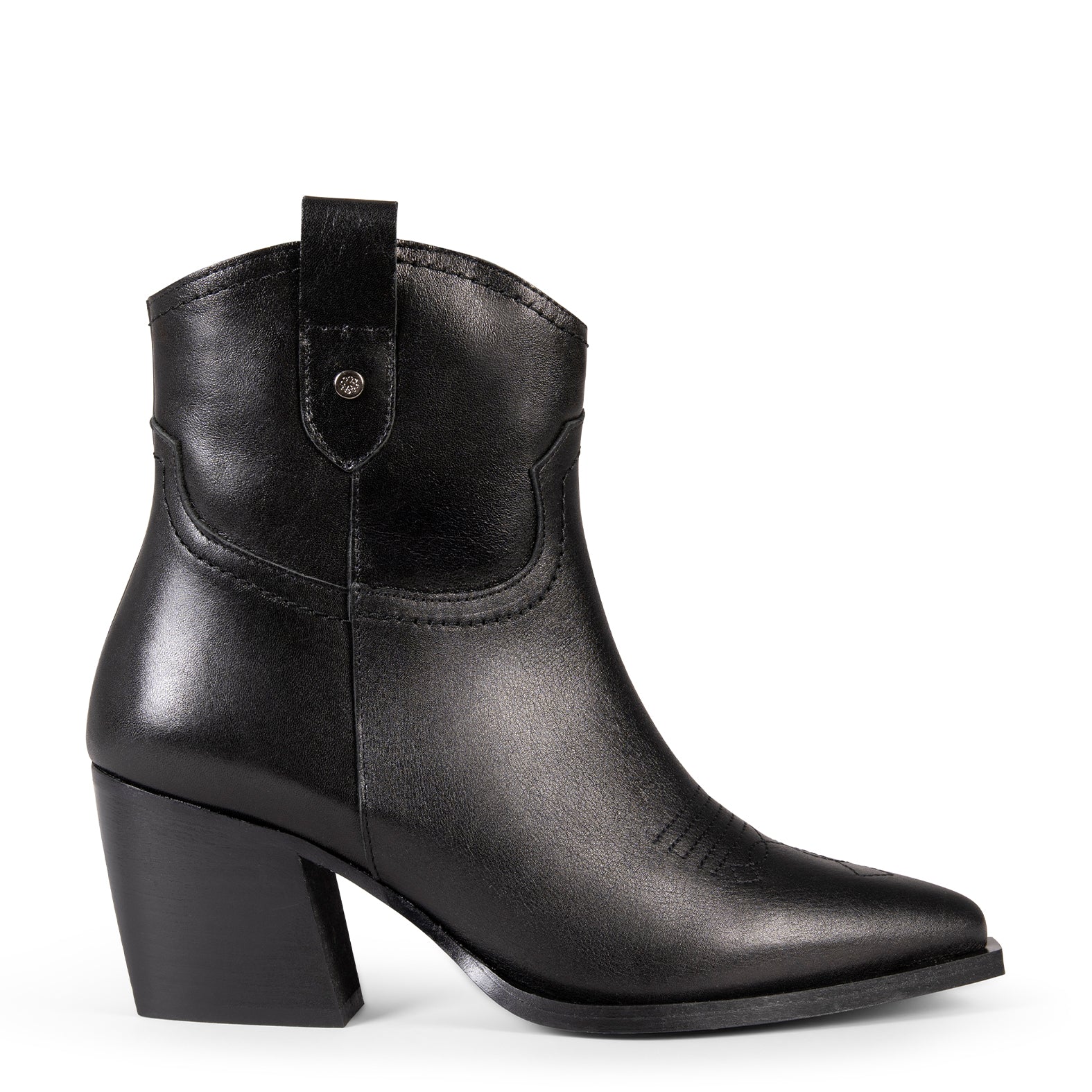 COLORADO - Bottines cowboy pour femme NOIR