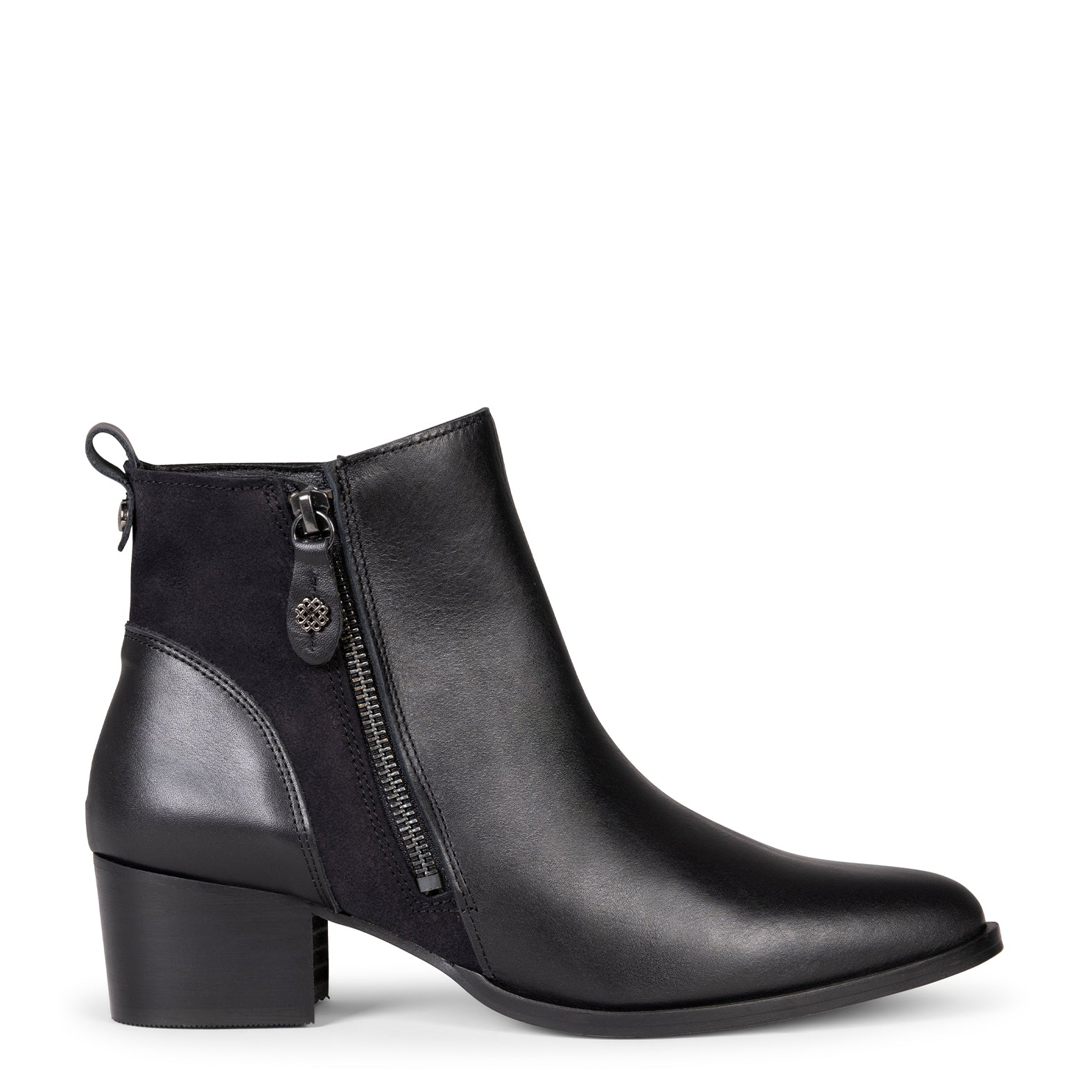 REBECA – BLACK Heel booties