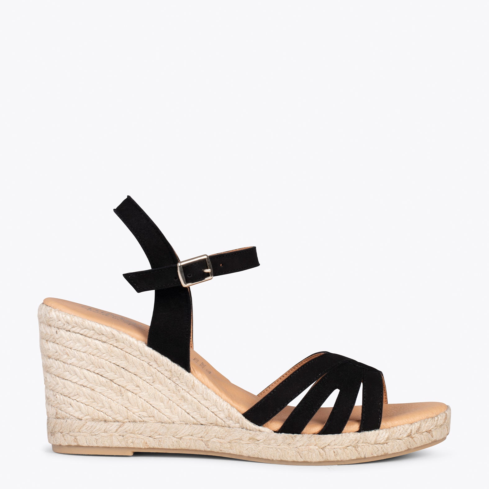 HOYAMBRE – BLACK espadrilles with braided front