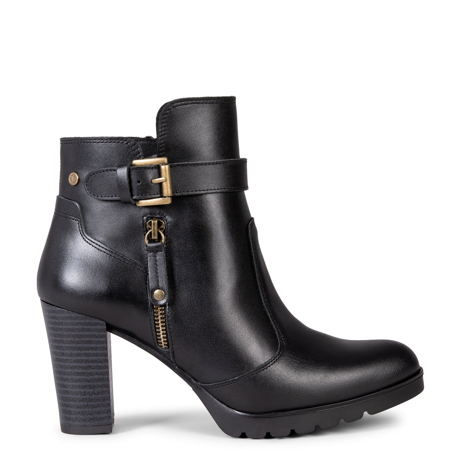 MILEY – BLACK High heel booties