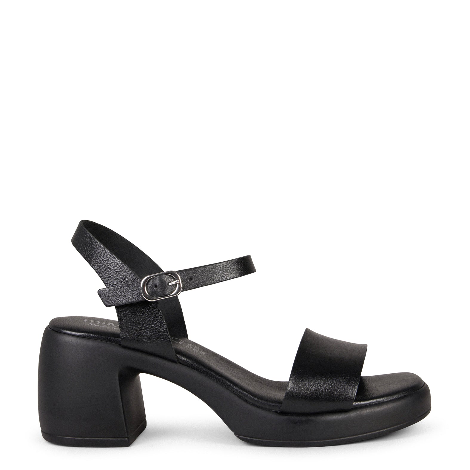 CRIS – BLACK Sandal with block platform