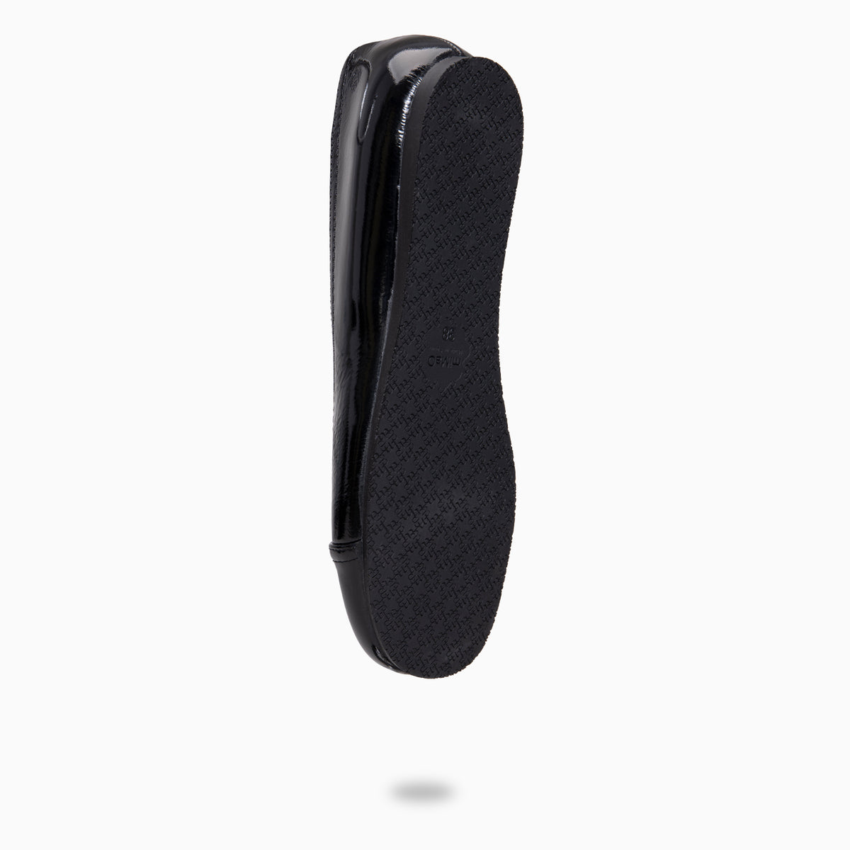PLUMA - Zwarte Baresoft ballerina’s van lakleer