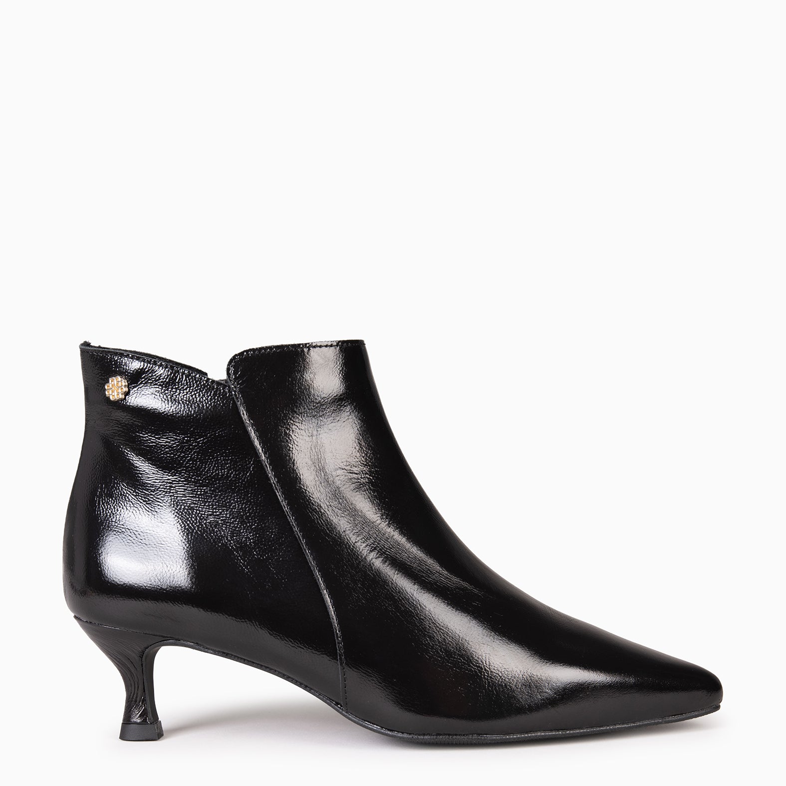 ROYAL – Botines tacón bajo NEGRO