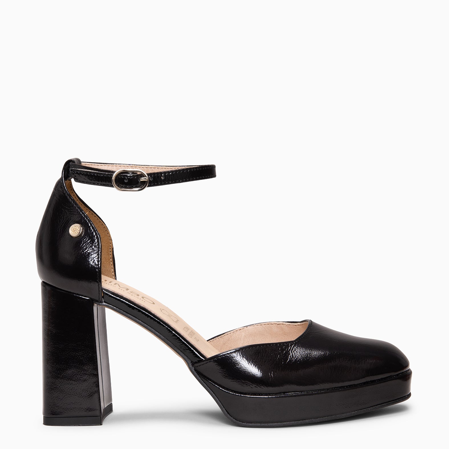 MEGAN - Zapatos con tacón ancho y plataforma NEGRO - miMaO ®