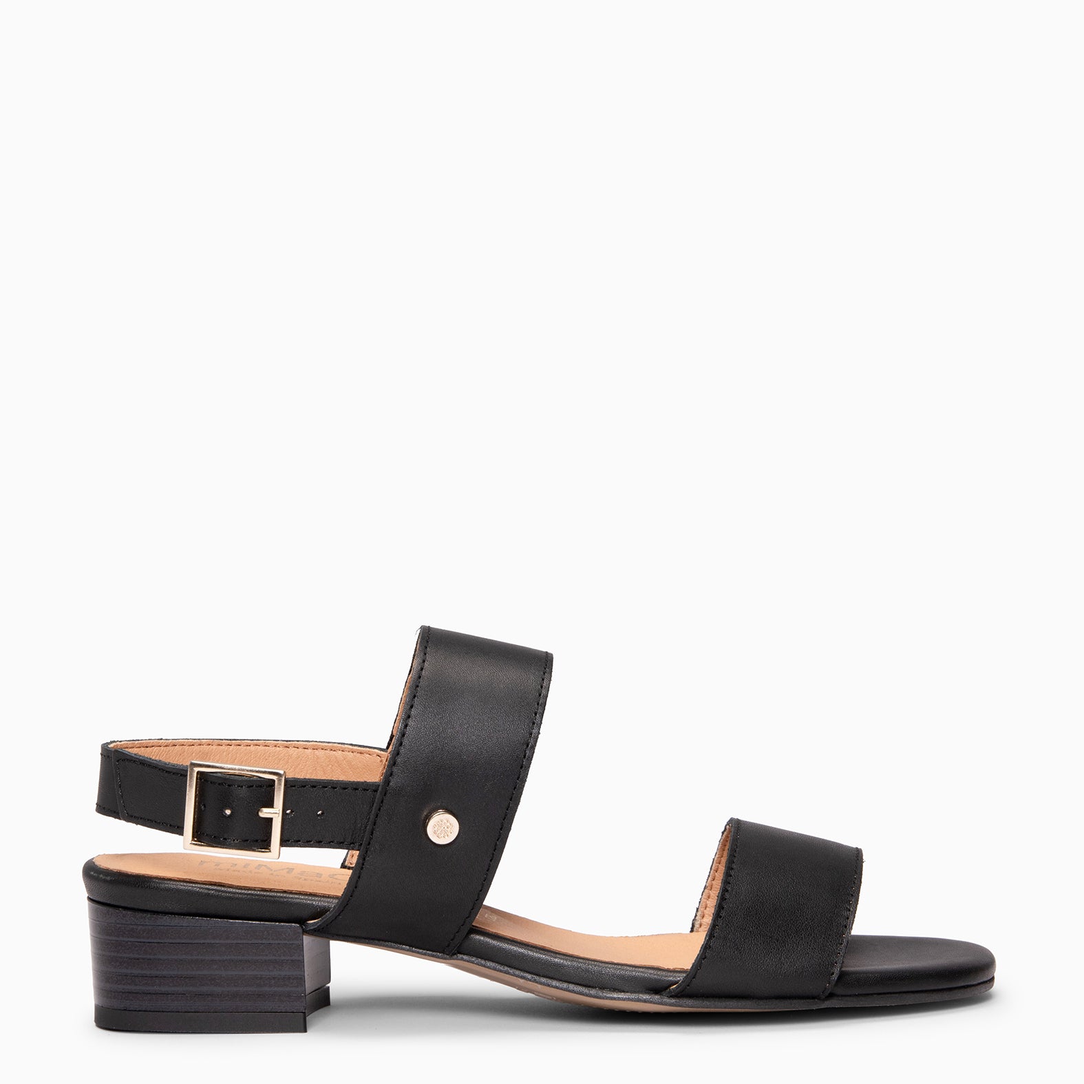 SIA - Sandalias de tacón ancho NEGRO