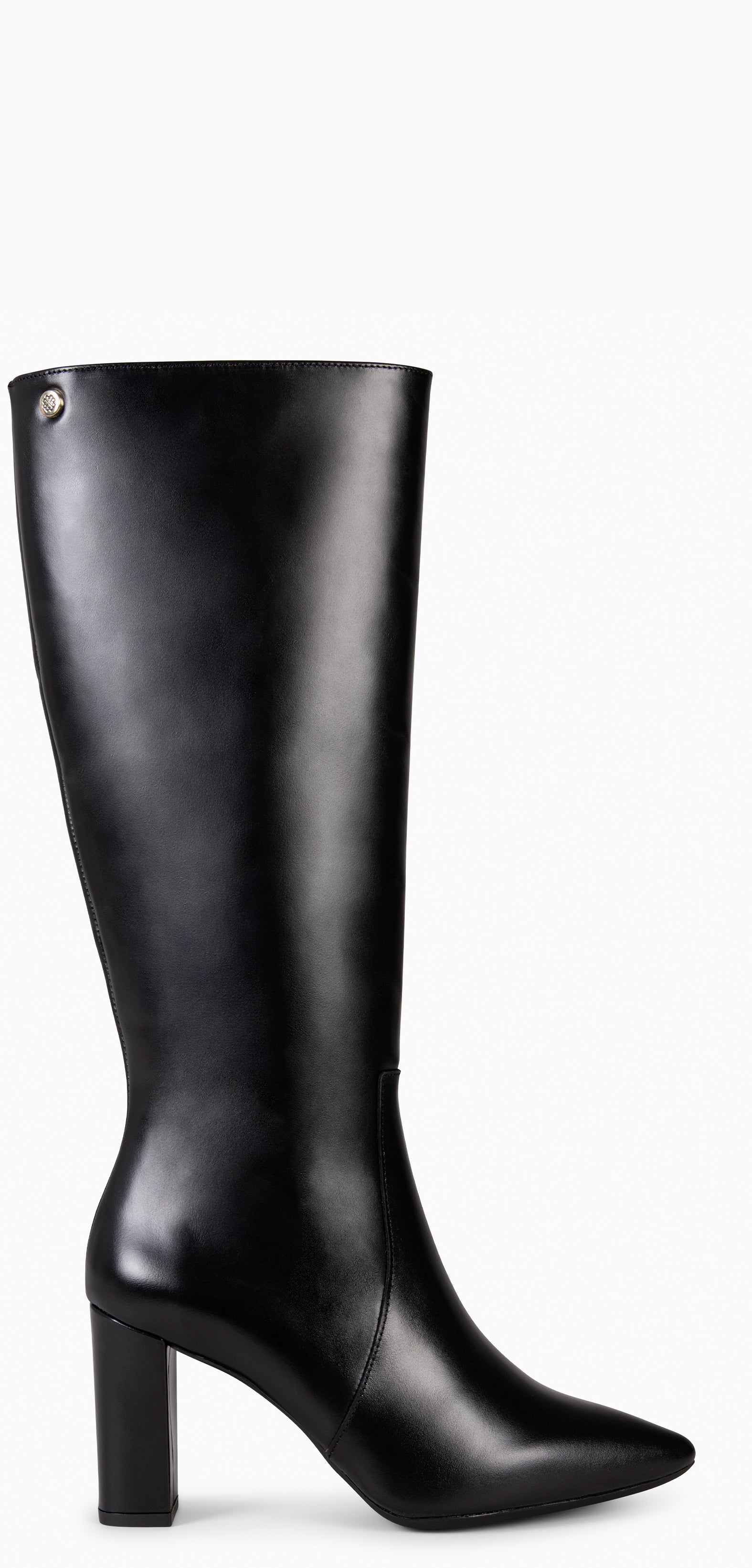 SOHO - Bottes hautes en cuir NOIR